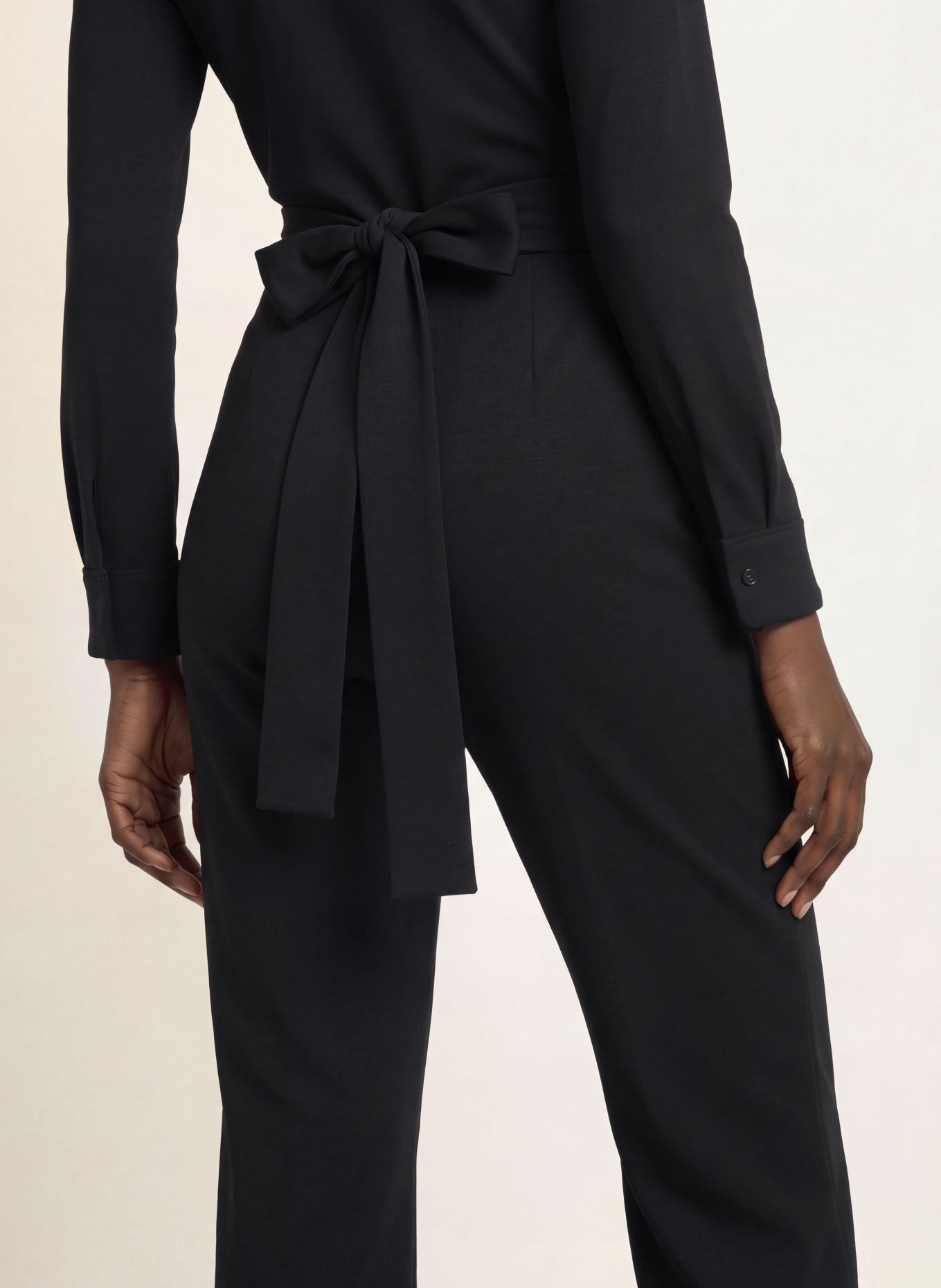 DIANE VON FURSTENBERG Combinaison en jersey MICHELE: NOIR