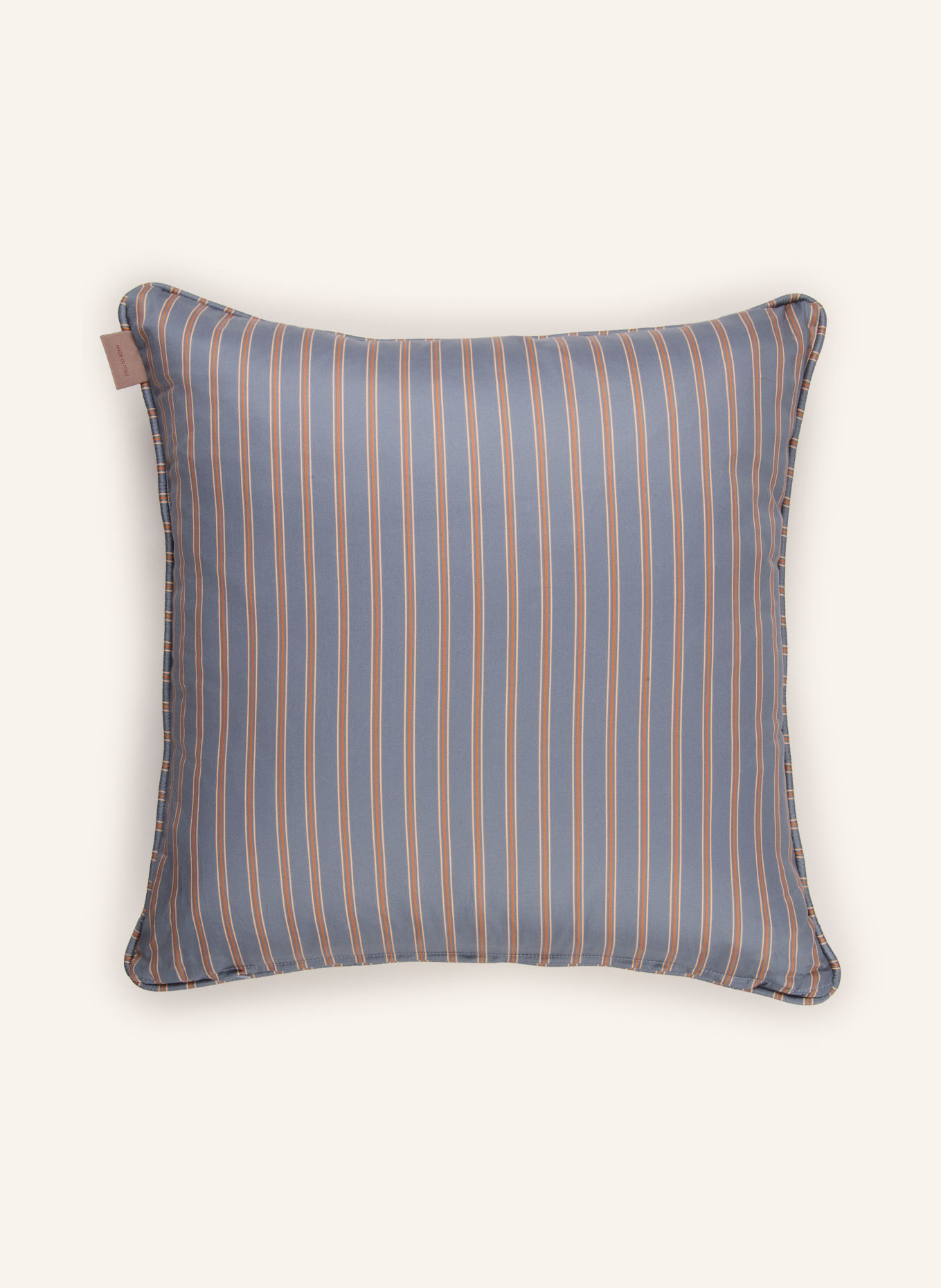 ETRO Home Coussin décoratif en satin: BLEU GRIS / MARRON CLAIR / VERT CLAIR