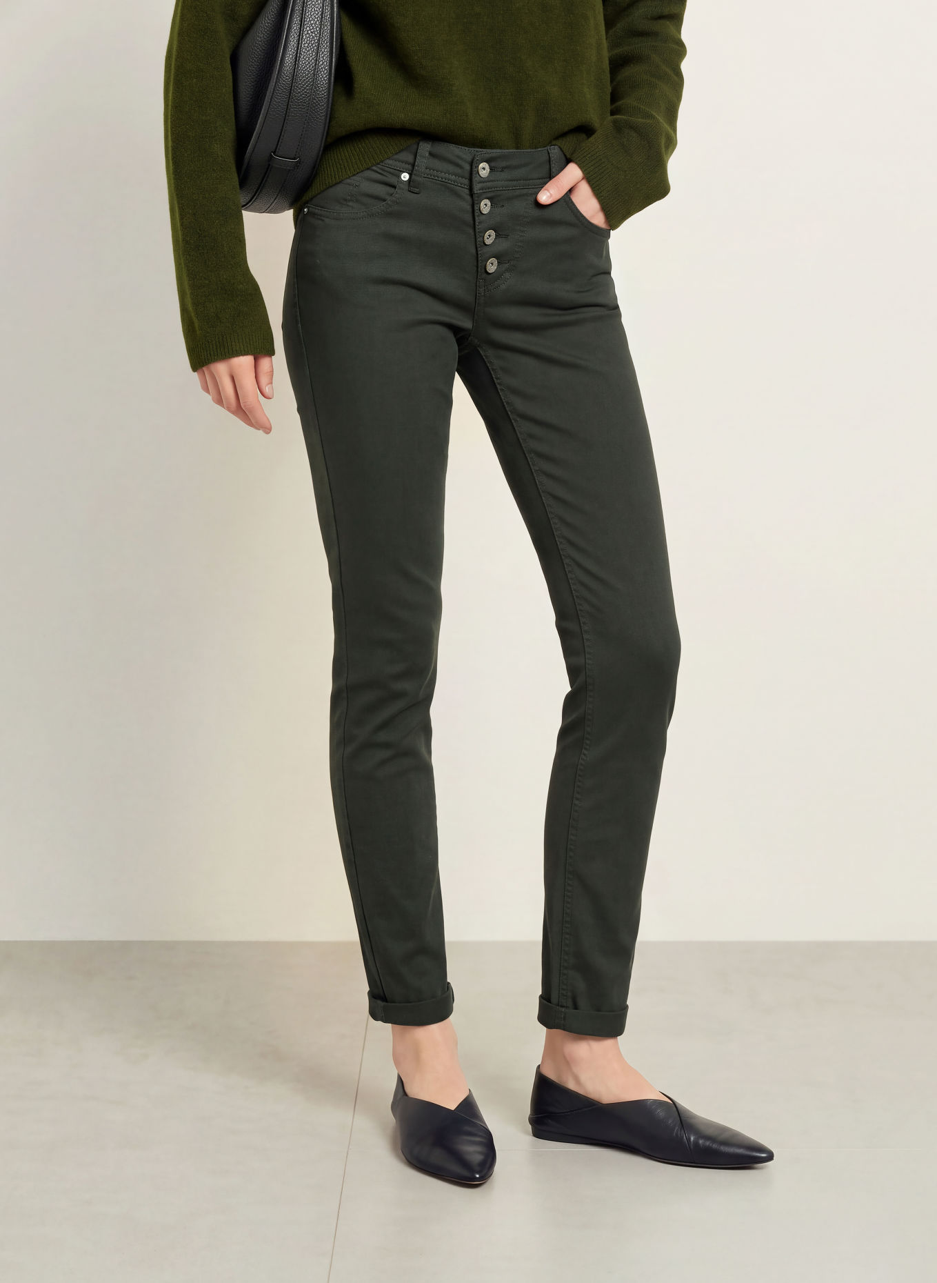 Buena Vista Jean skinny MALIBU: 5160 efeu