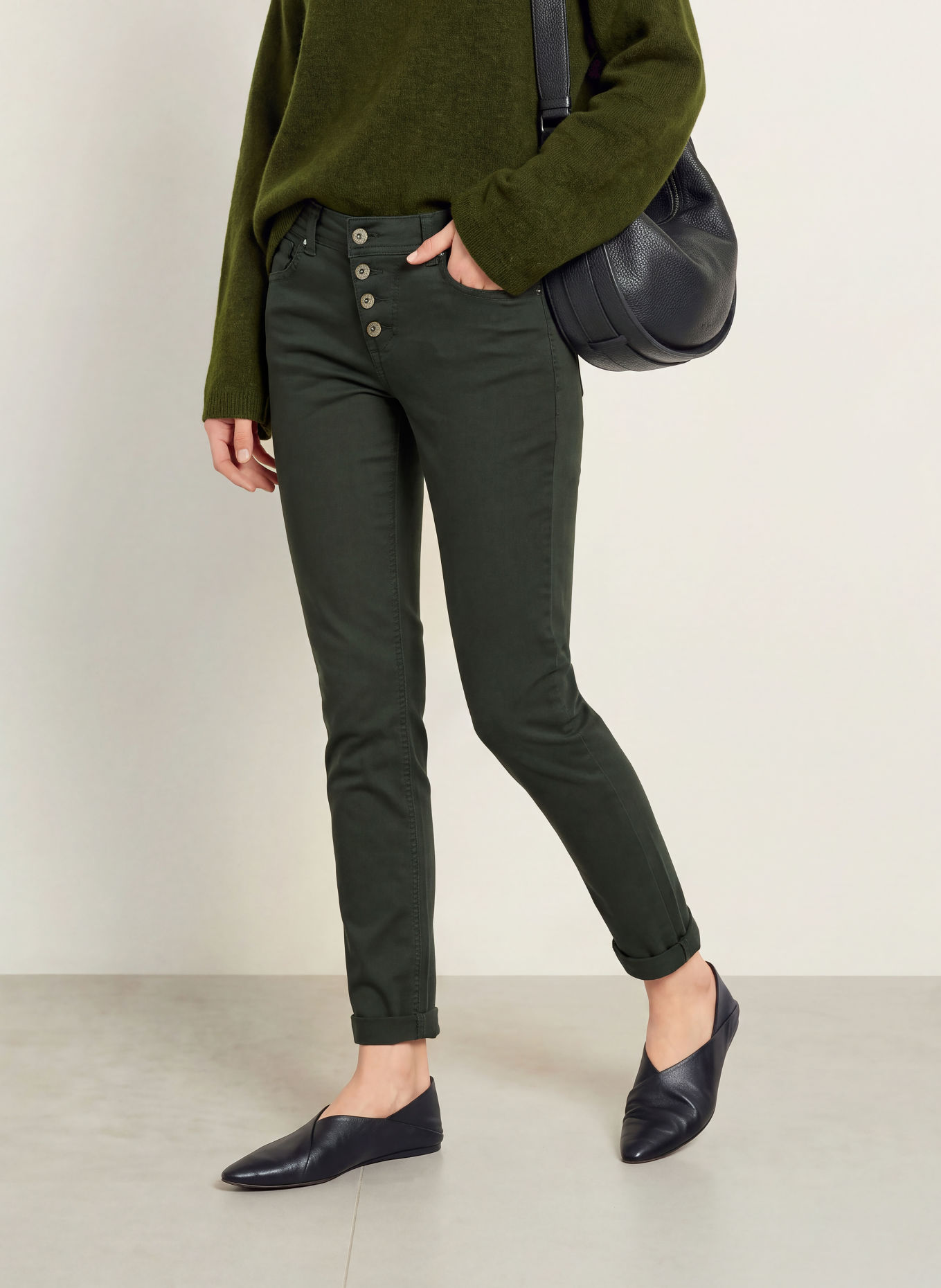 Buena Vista Jean skinny MALIBU: 5160 efeu