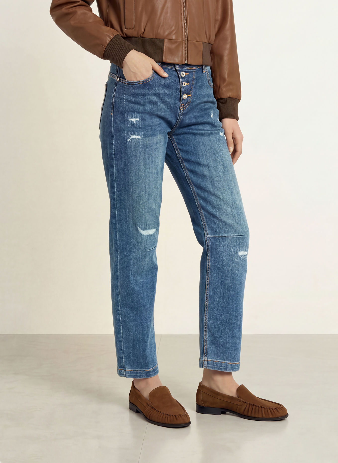 Buena Vista Barrell Jeans RELAXED MALIBU: 4631 upcycled denim