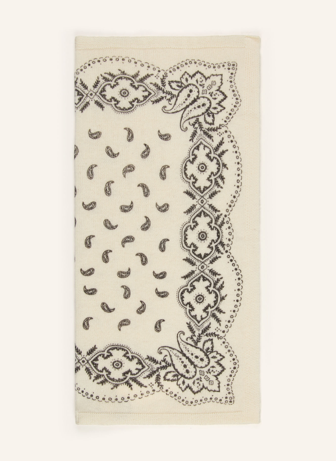 NEO NOIR ADELINA Scarf: ECRU / BLACK