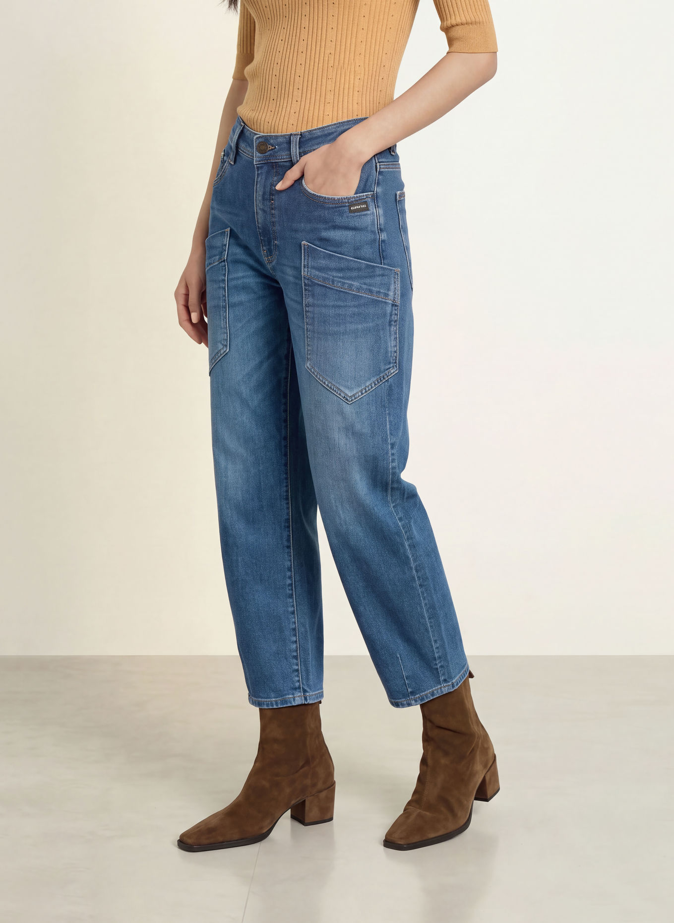 GANG Barrel-leg jeans 94 IDA: 7931 Worn Dark Blue