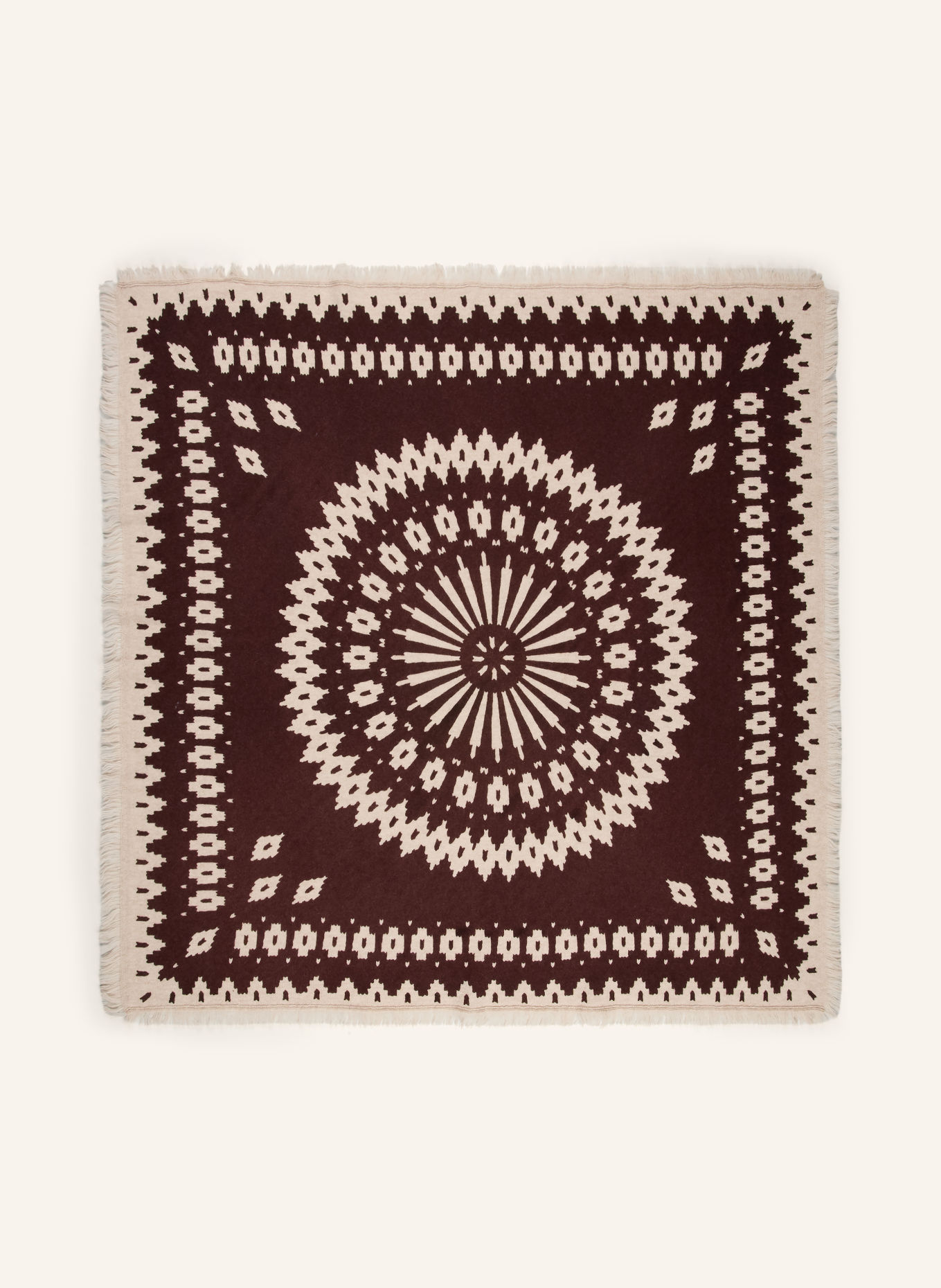 Juvia ALVINA Scarf: DARK BROWN / BEIGE