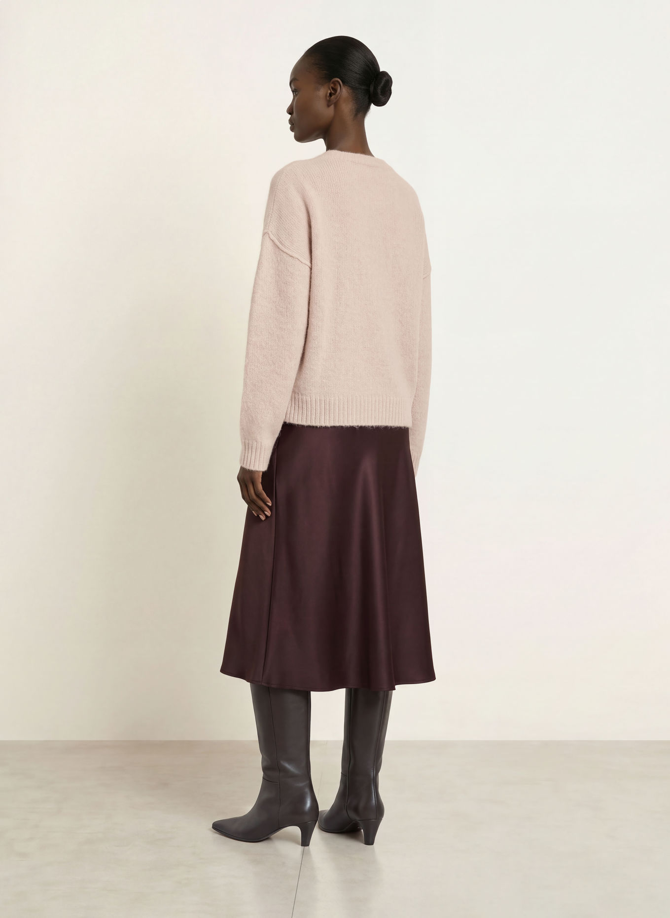 Juvia Pullover LEJA mit Alpaka: HELLBRAUN / CREME
