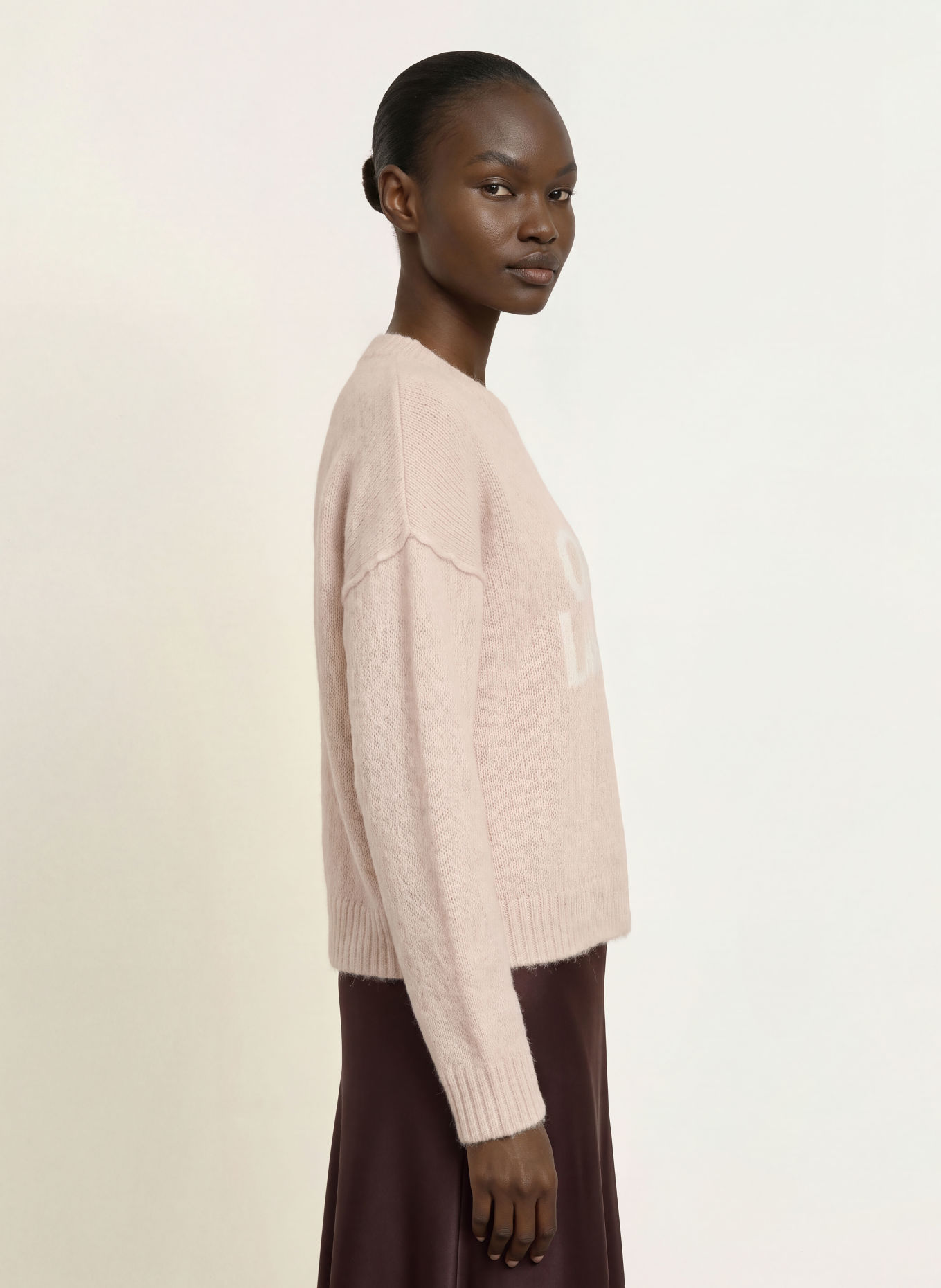 Juvia Pullover LEJA mit Alpaka: HELLBRAUN / CREME