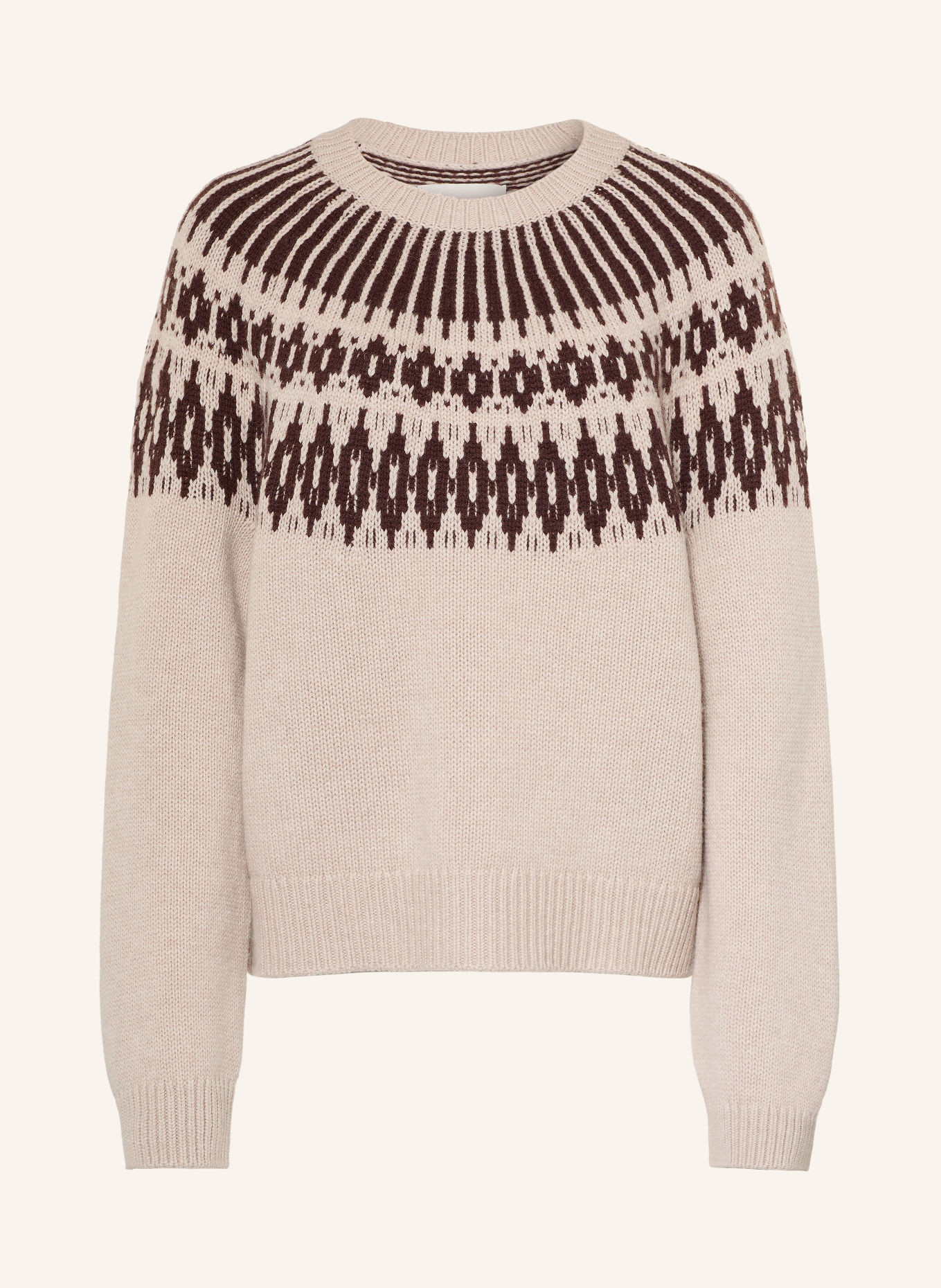 Juvia Pullover LUA: HELLBRAUN / DUNKELBRAUN
