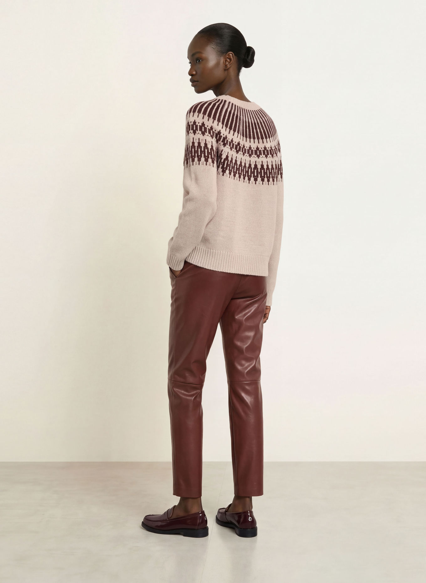 Juvia Pullover LUA: HELLBRAUN / DUNKELBRAUN