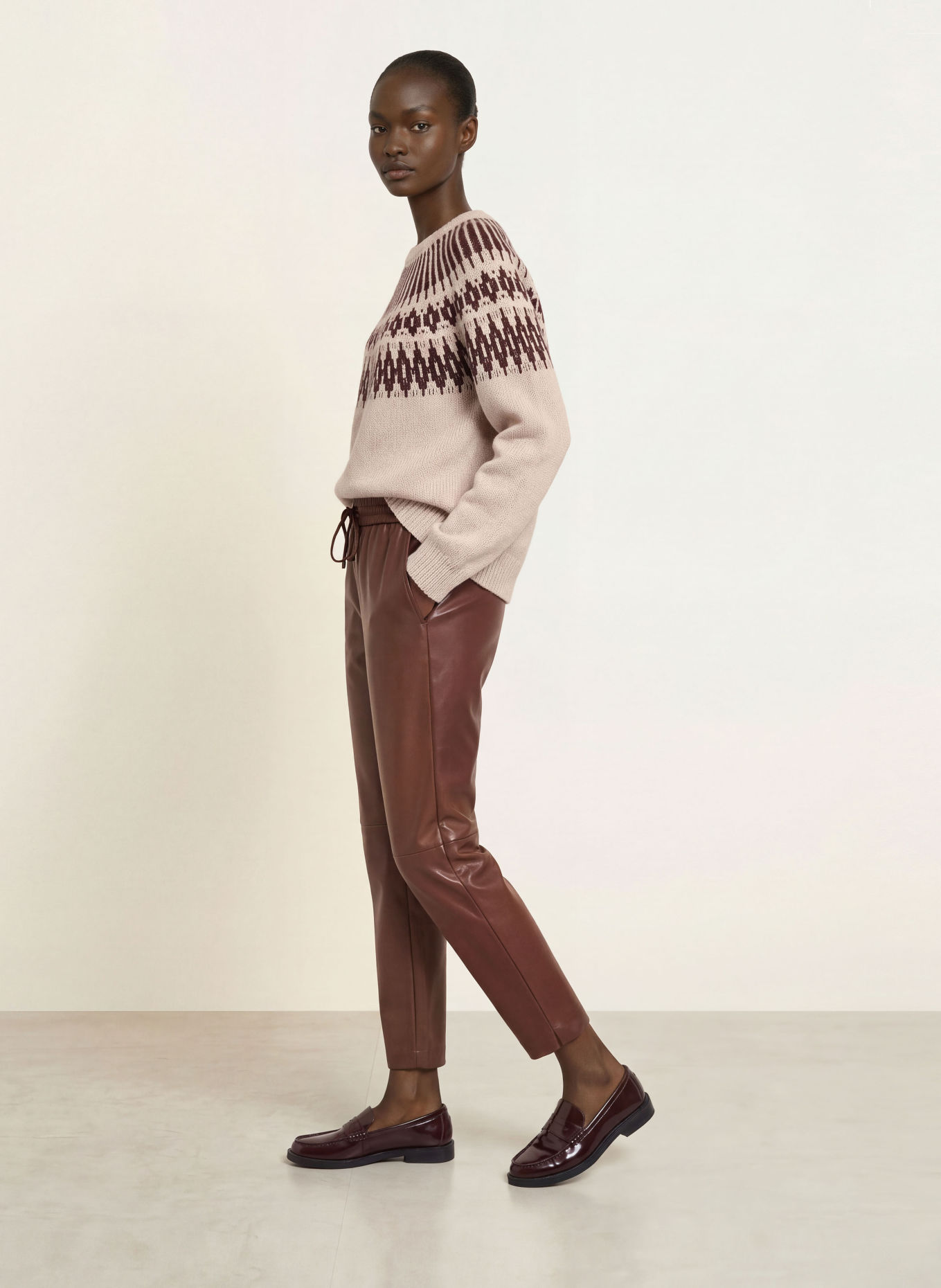 Juvia Pullover LUA: HELLBRAUN / DUNKELBRAUN