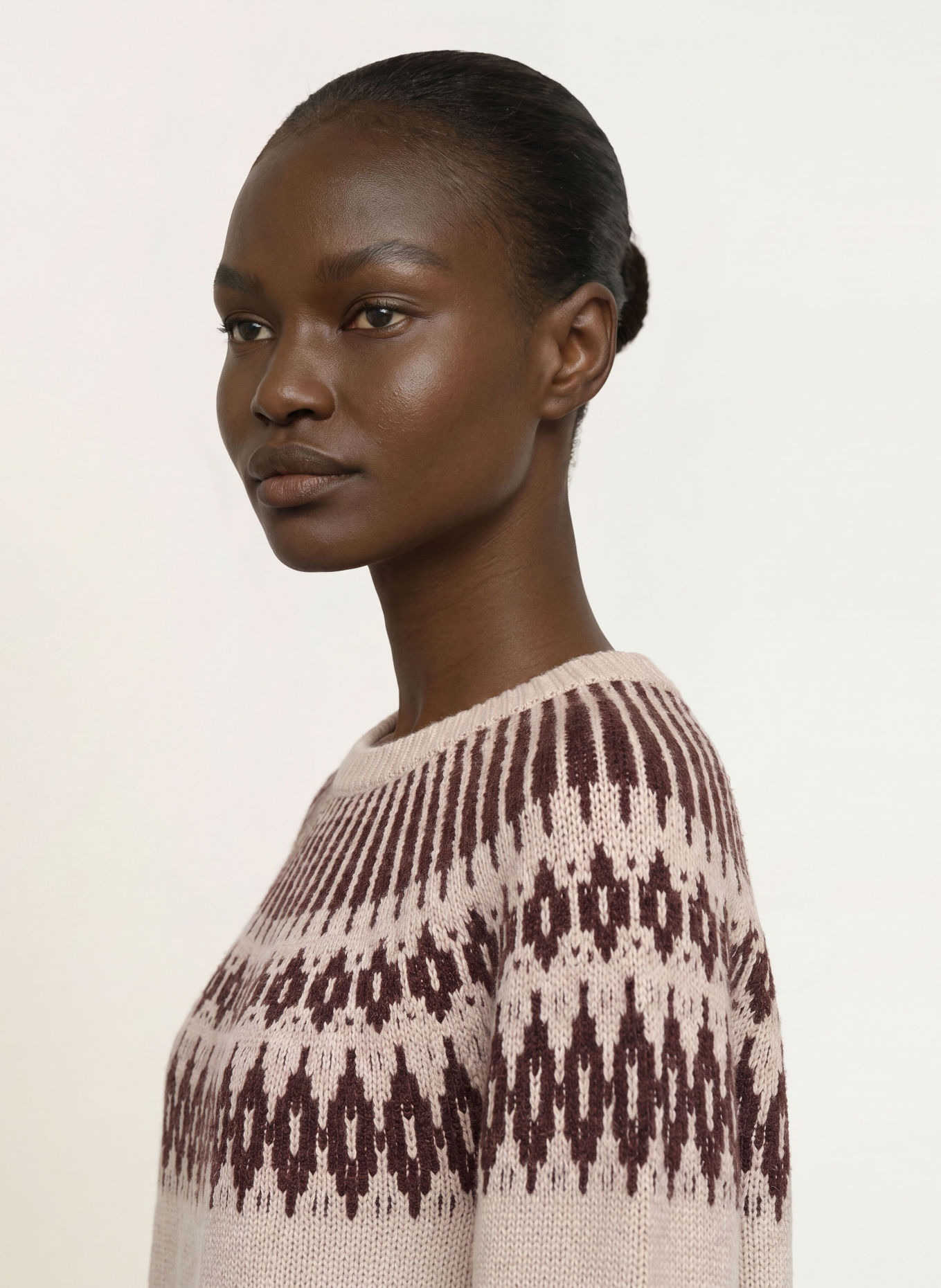 Juvia Pullover LUA: HELLBRAUN / DUNKELBRAUN