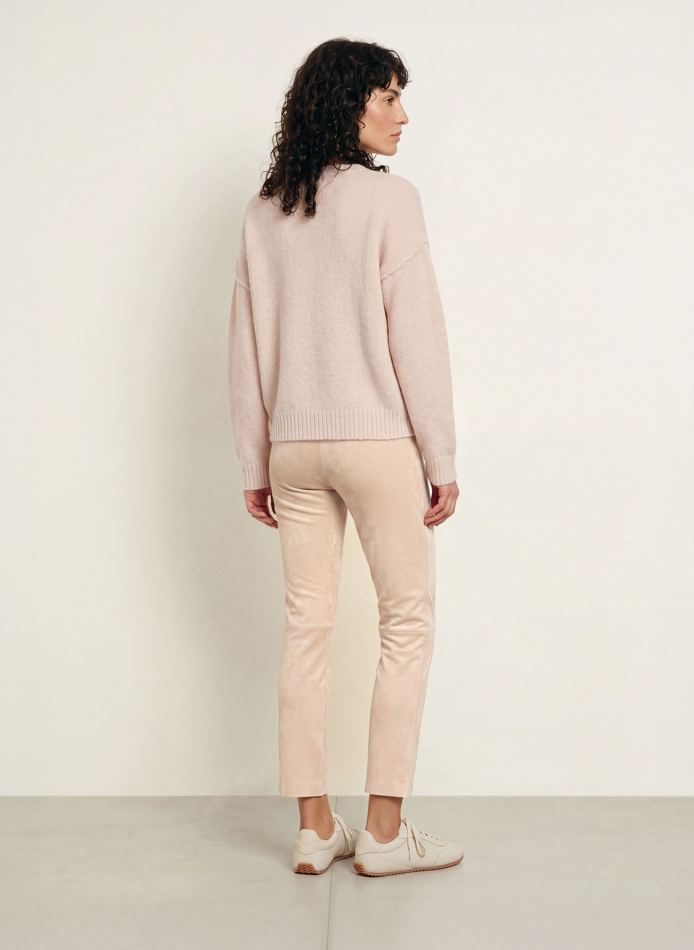 Juvia Hose FILIZ in Lederoptik: BEIGE