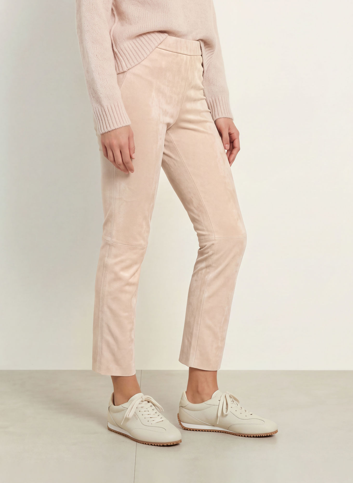 Juvia Hose FILIZ in Lederoptik: BEIGE