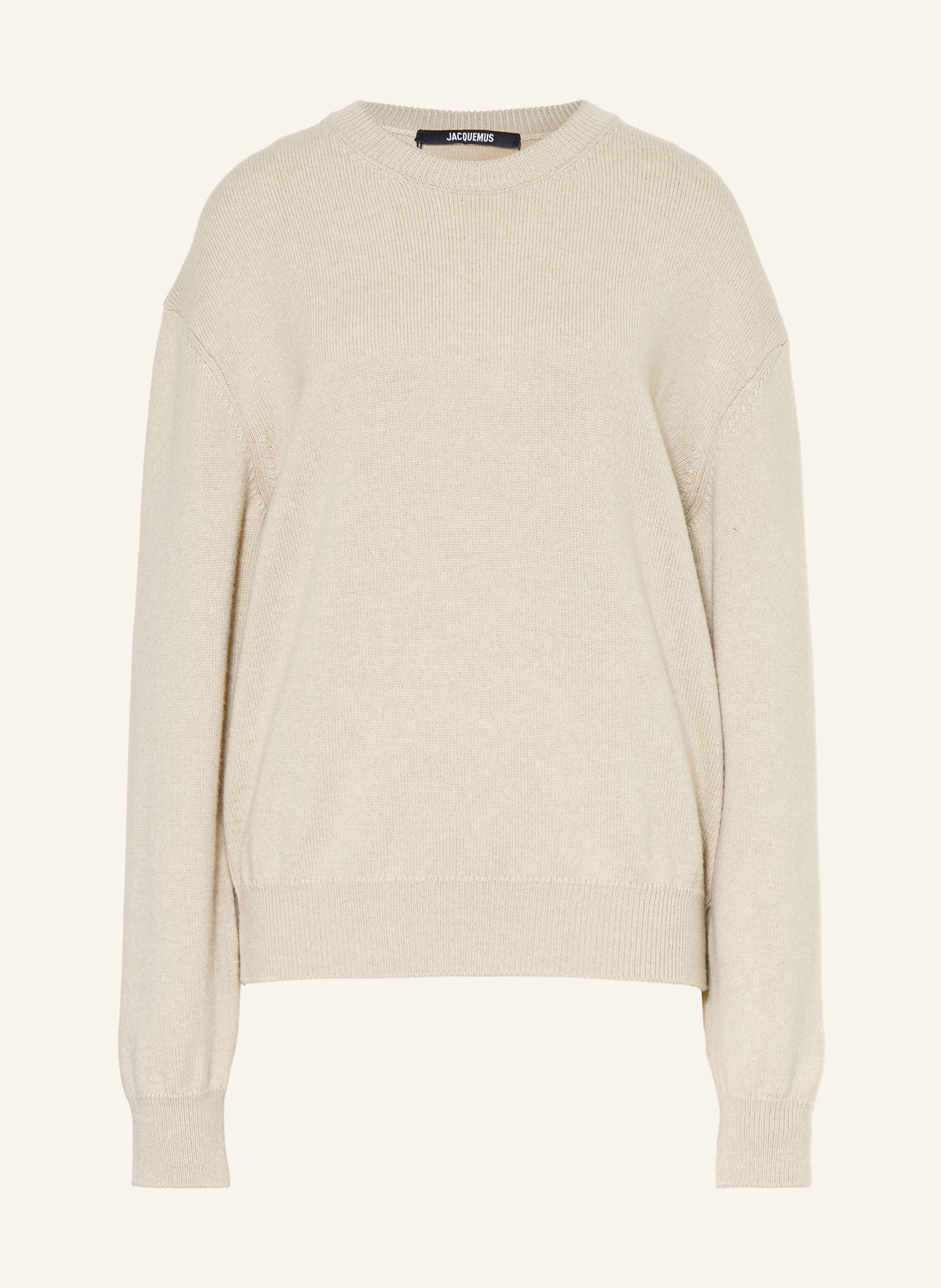 JACQUEMUS Sweter LA MAILLE MOULIN z wełną merynosową: BEŻOWY