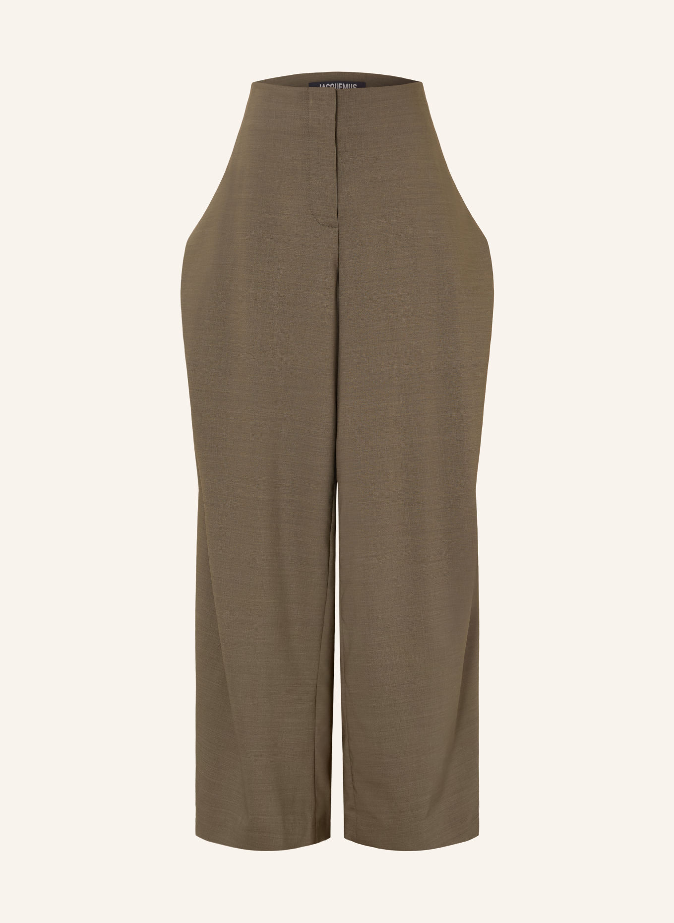 JACQUEMUS Marlenebyxor LE PANTALON CUBISTO: KHAKI