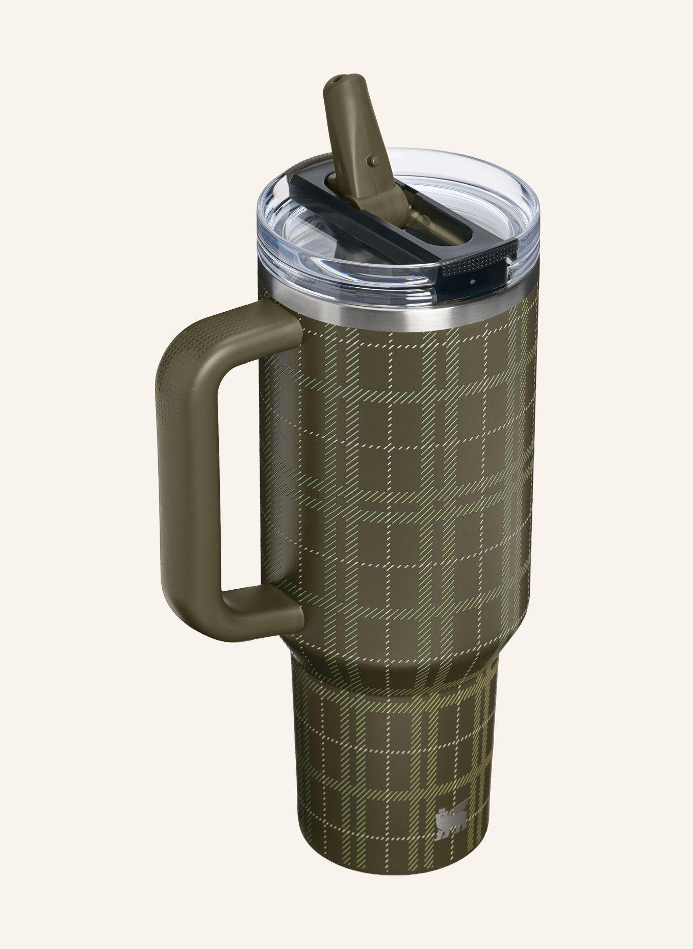 STANLEY THE QUENCHER FLIPSTRAW PROTOUR Insulated Cup: KHAKI / SILVER
