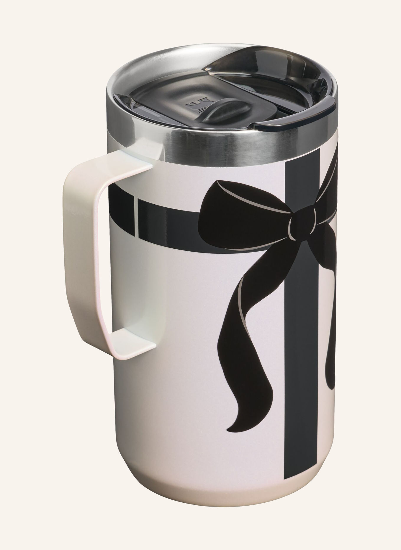 STANLEY Thermobecher THE STAY HOT CAMP MUG: HELLGRAU / DUNKELGRAU