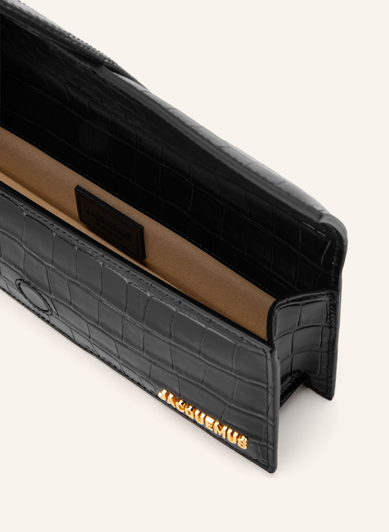 JACQUEMUS LA POCHETTE BAMBINO Clutch: BLACK