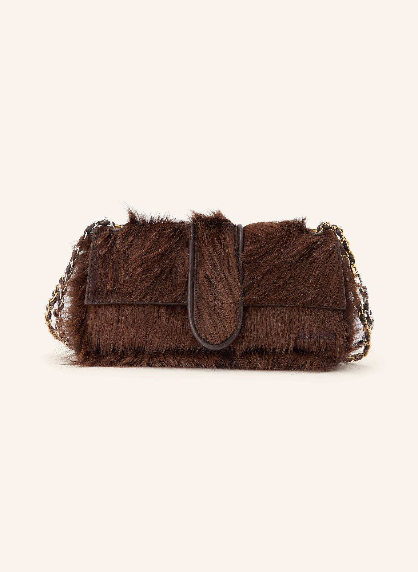 JACQUEMUS Schultertasche LE BAMBINO CHAINE: BRAUN