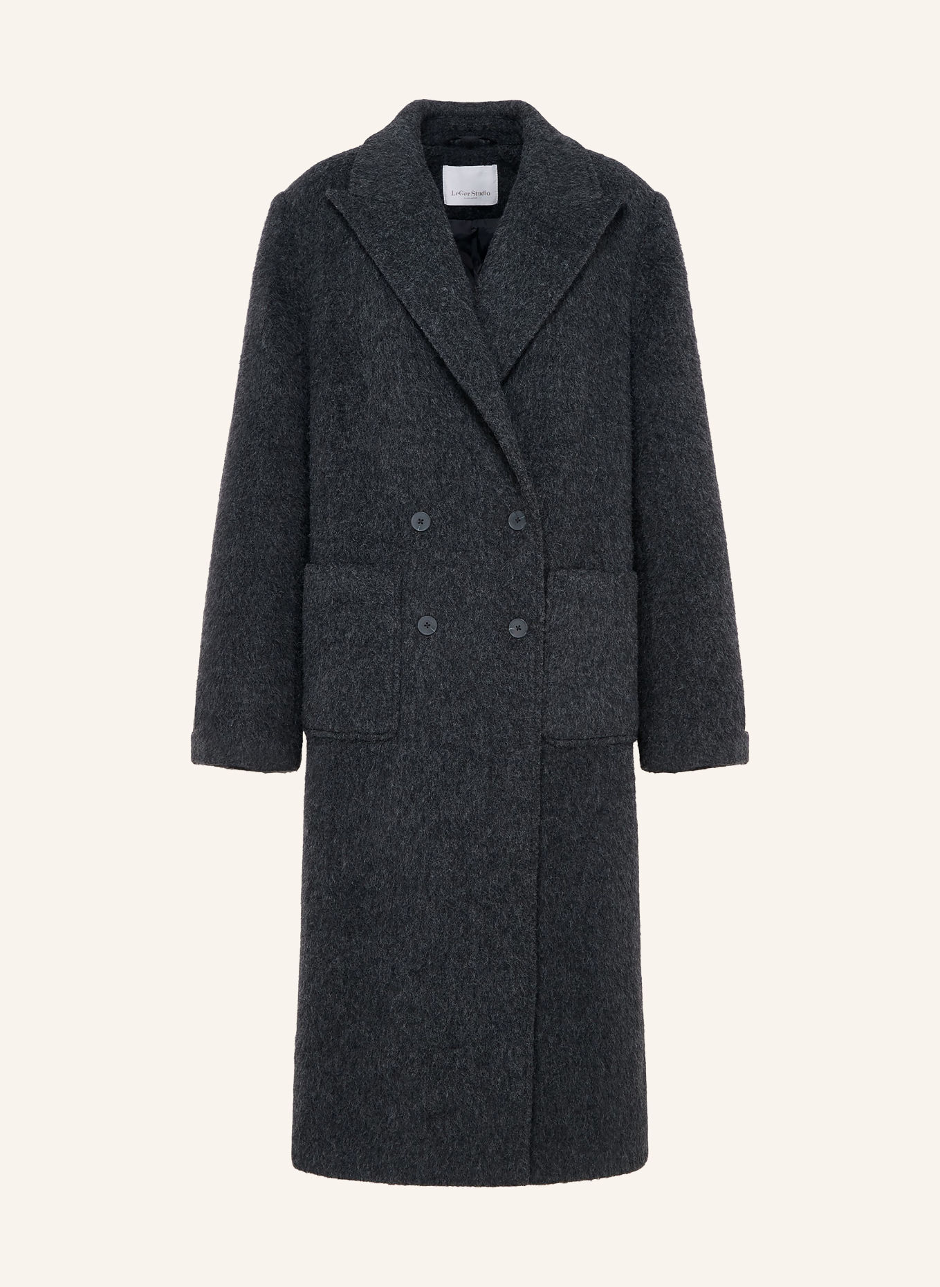 LeGer Studio LAURENTIA Pea coat: DARK GRAY