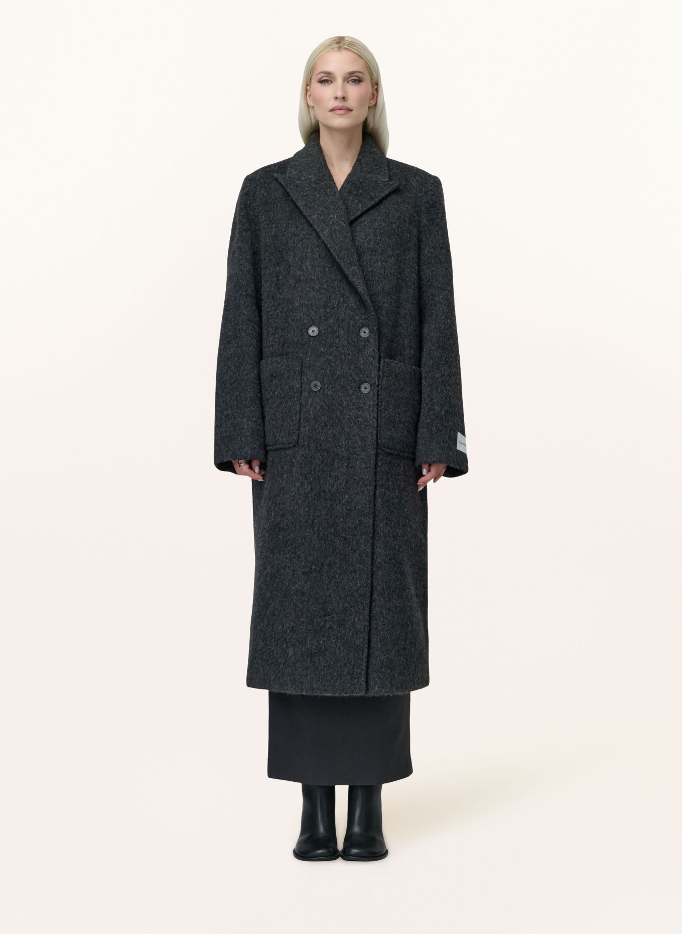 LeGer Studio LAURENTIA Pea coat: DARK GRAY