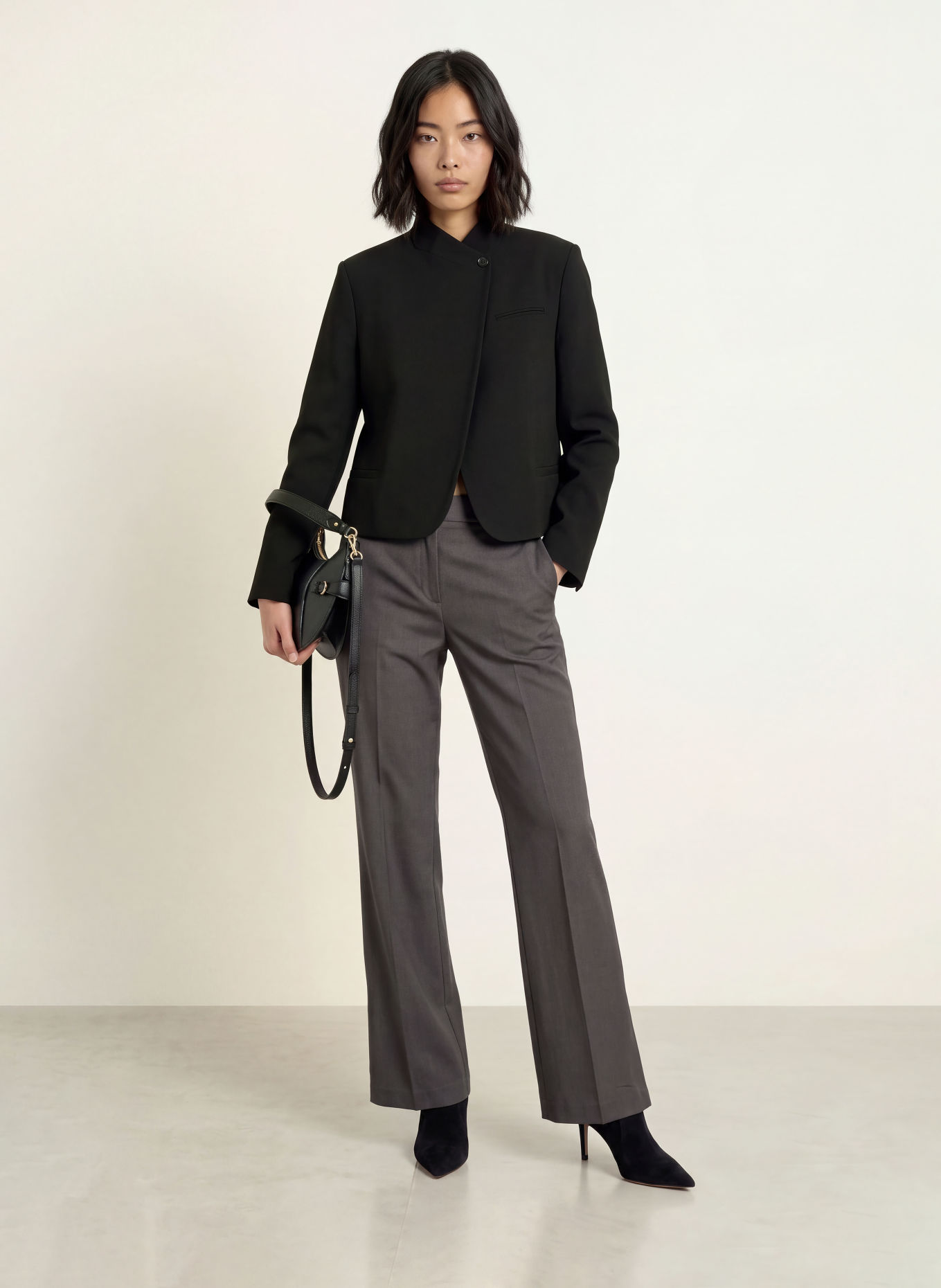 LeGer Studio Bootcut-Hose FERGIE: GRAU