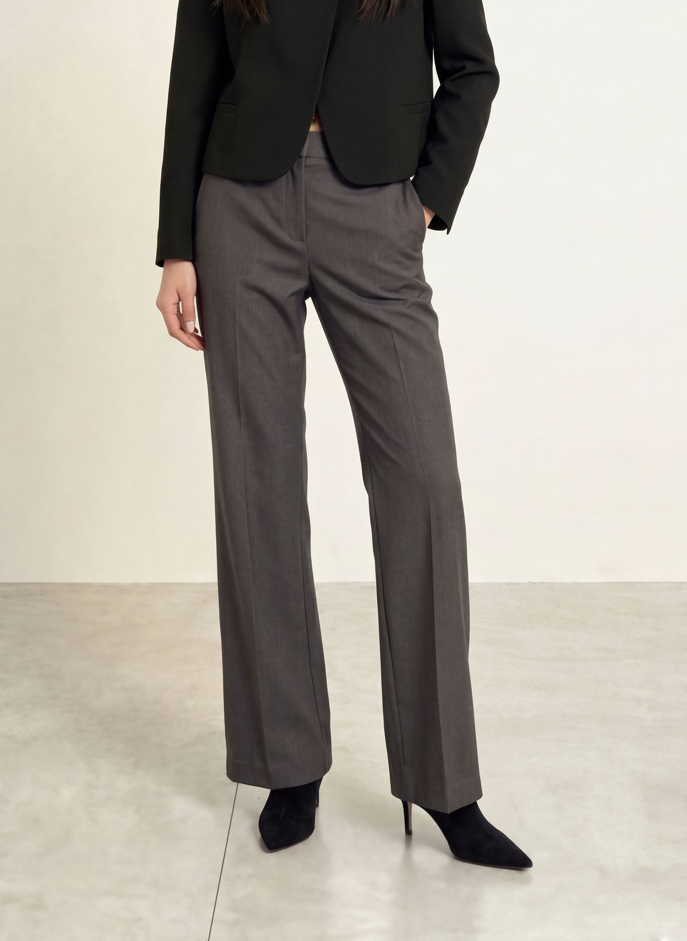 LeGer Studio Bootcut-Hose FERGIE: GRAU