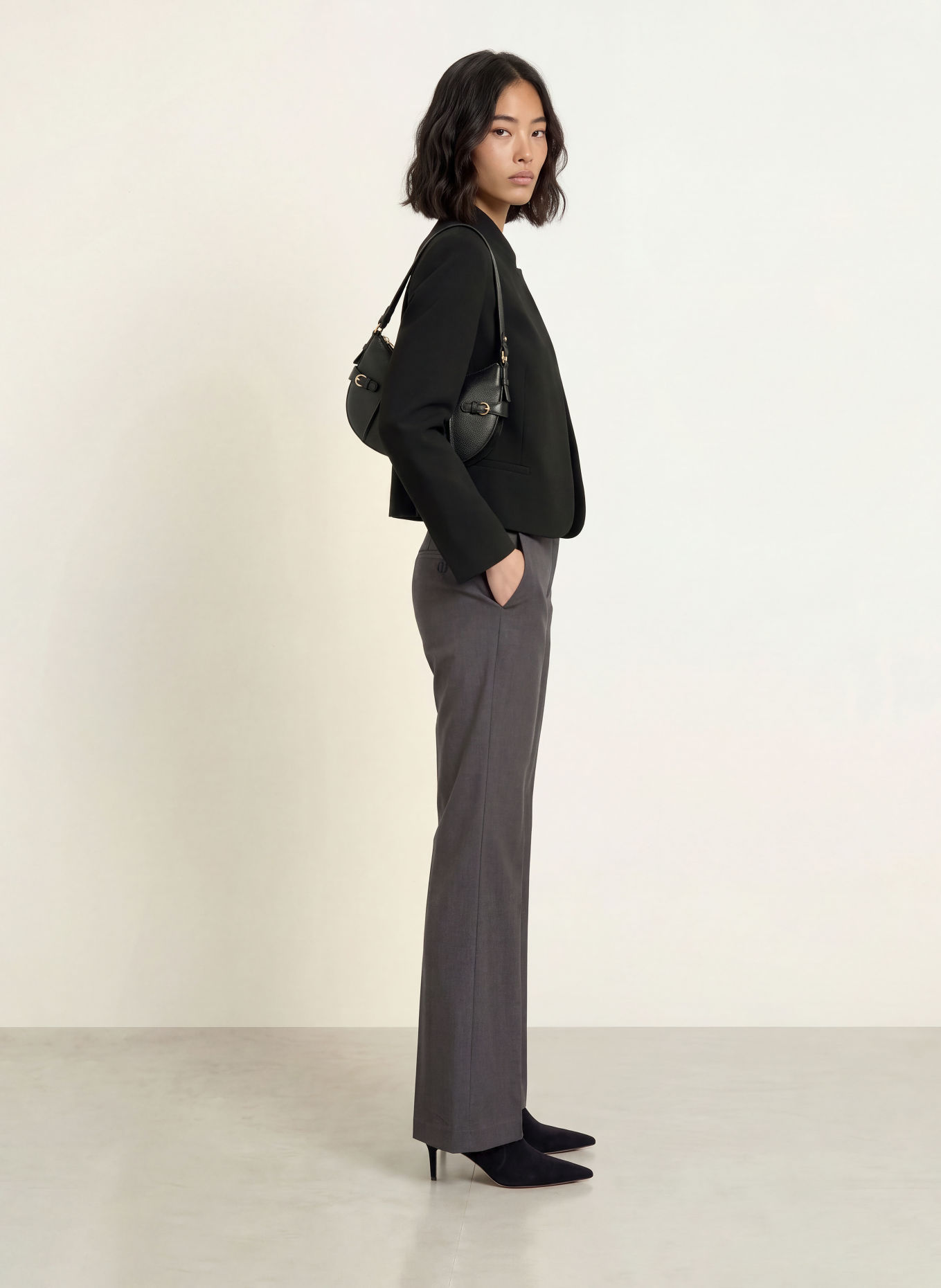 LeGer Studio Bootcut-Hose FERGIE: GRAU