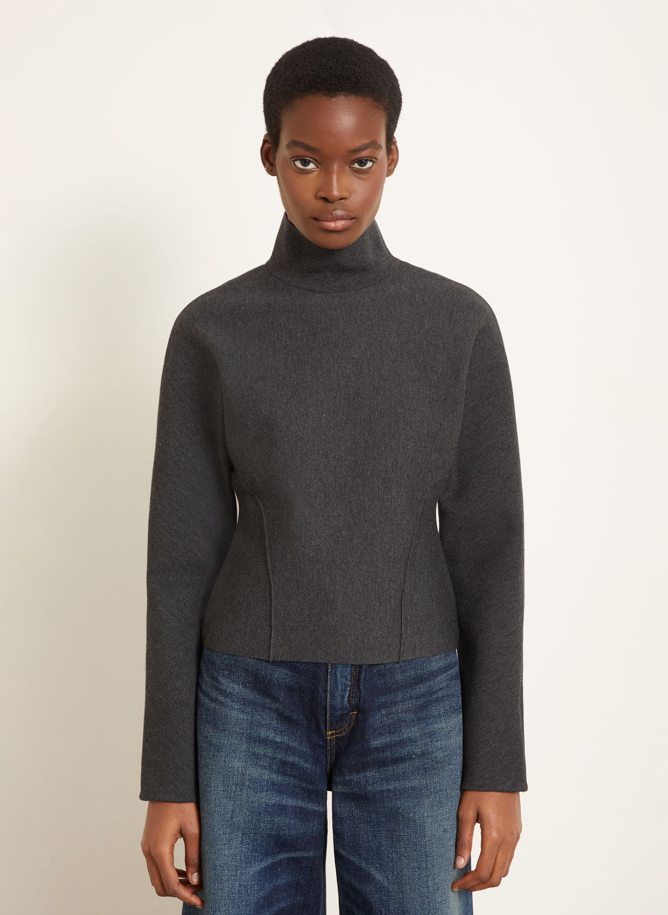 ALAÏA Sweater: DARK GRAY