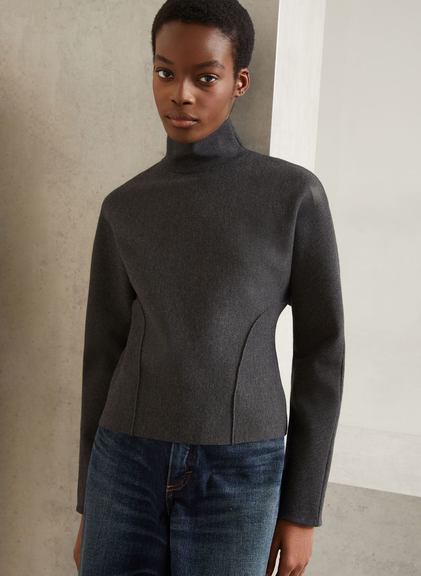 ALAÏA Sweater: DARK GRAY