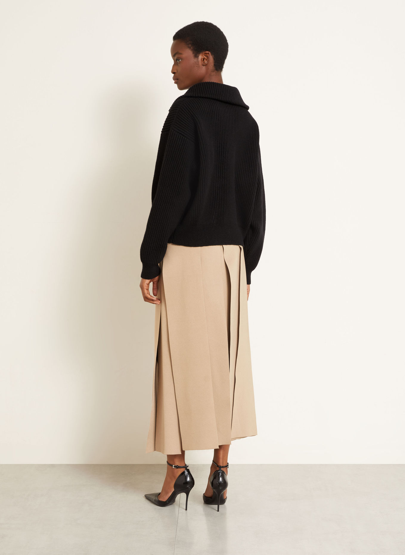 ALAÏA Svetr troyer: ČERNÁ