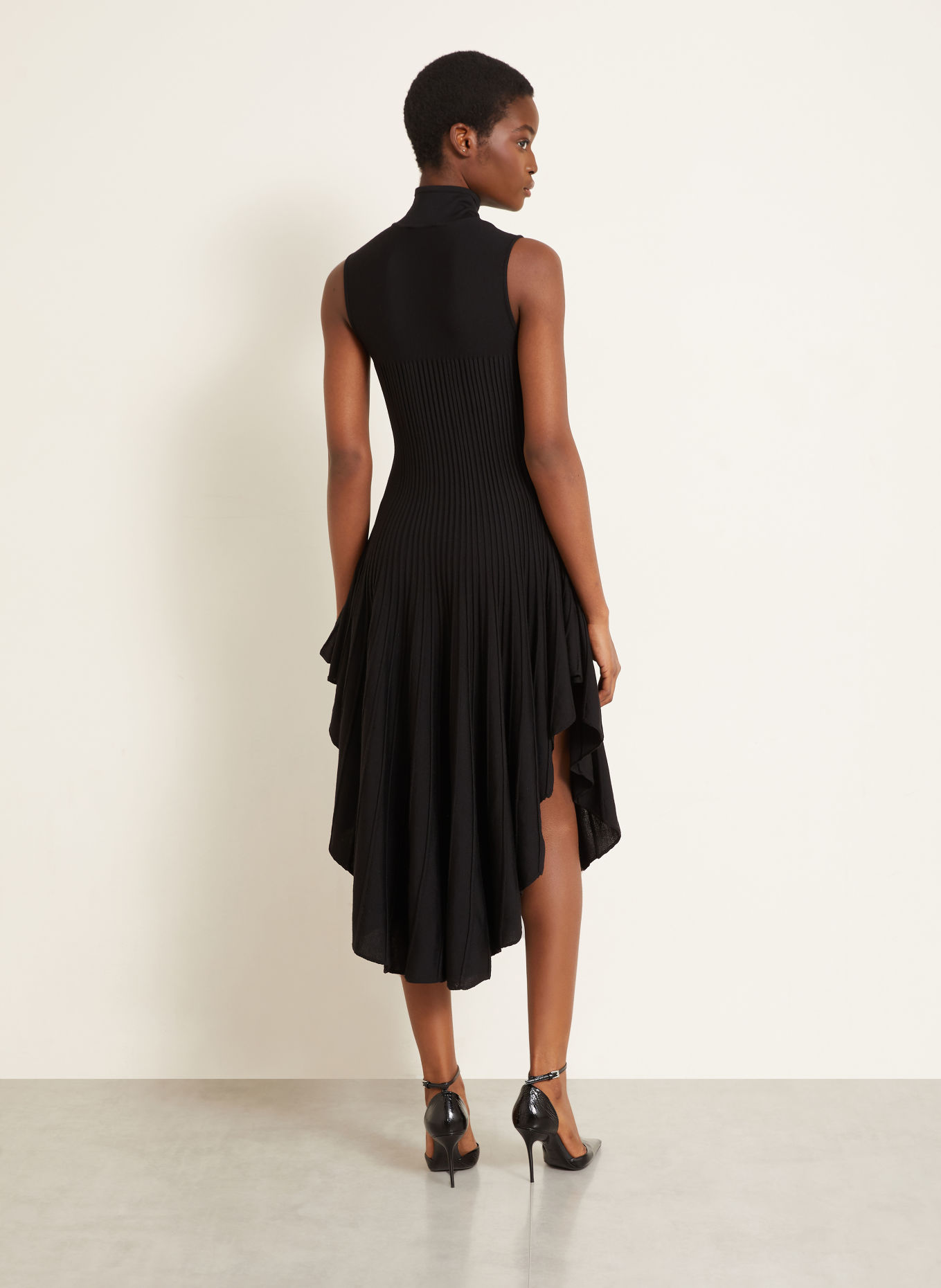 ALAÏA Knit dress: BLACK