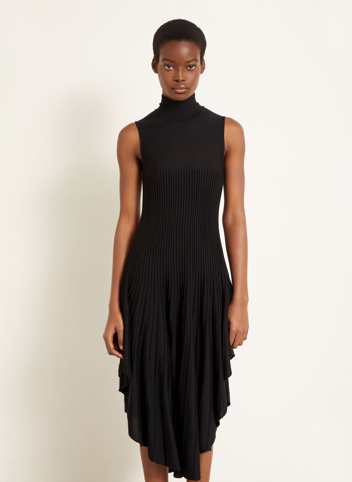 ALAÏA Knit dress: BLACK