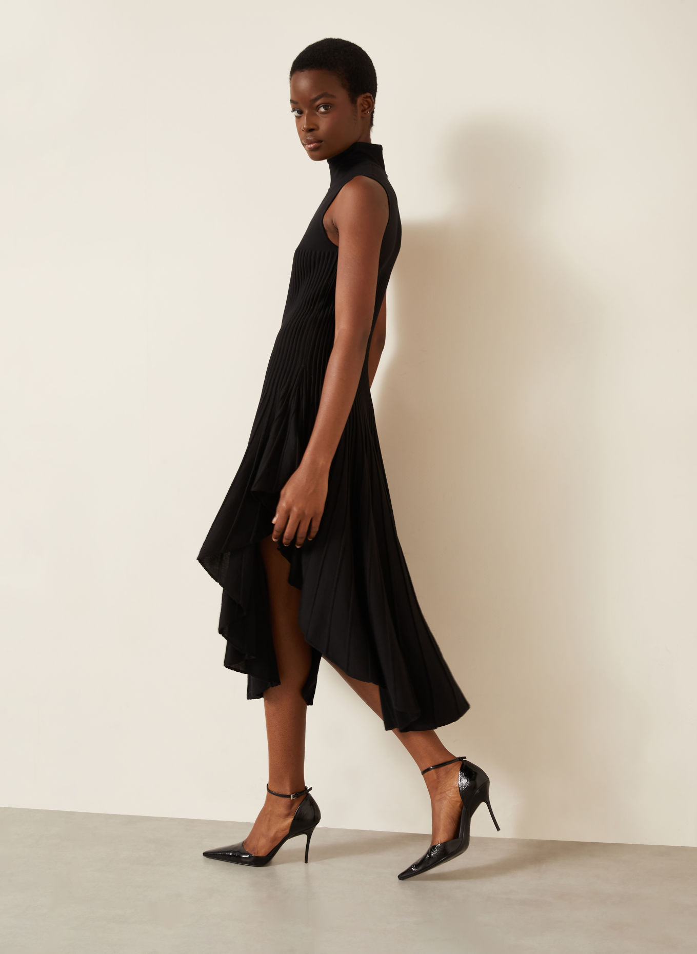 ALAÏA Knit dress: BLACK