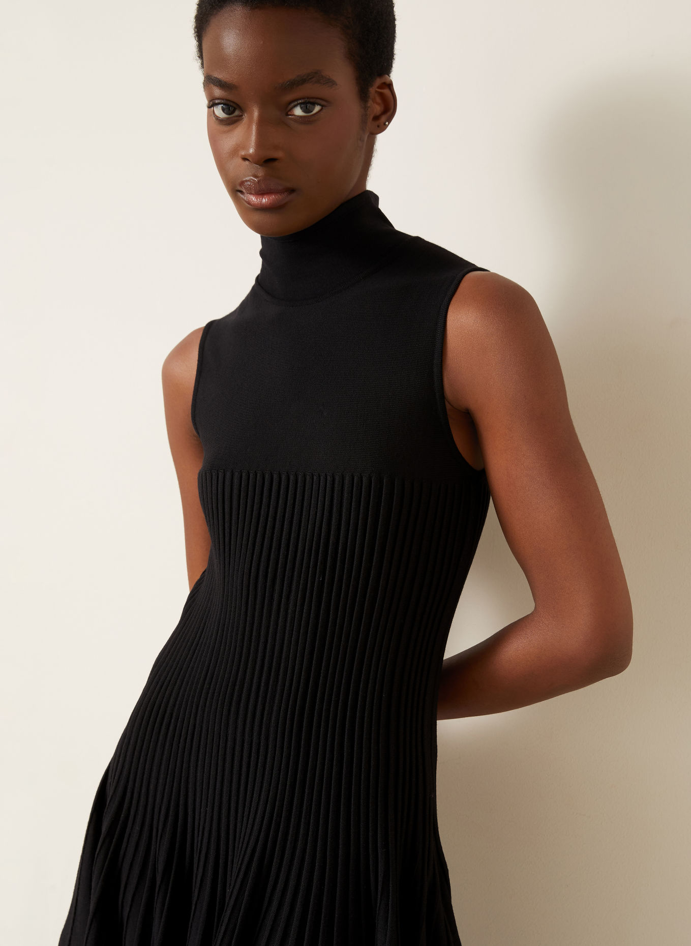 ALAÏA Knit dress: BLACK
