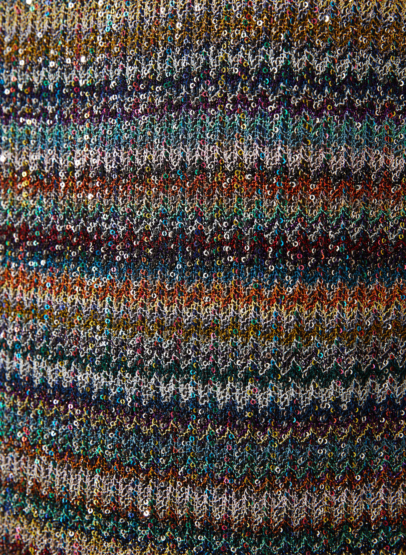 MISSONI Knit dress with sequins and glittery yarn: LIGHT GRAY / DARK RED / BLUE