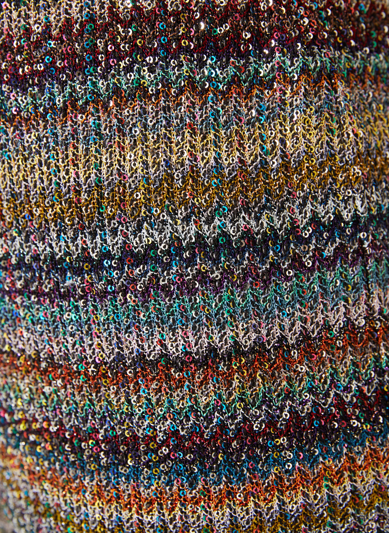 MISSONI Knitted pants with sequins and glittery yarn: LIGHT GRAY / DARK RED / DARK BLUE