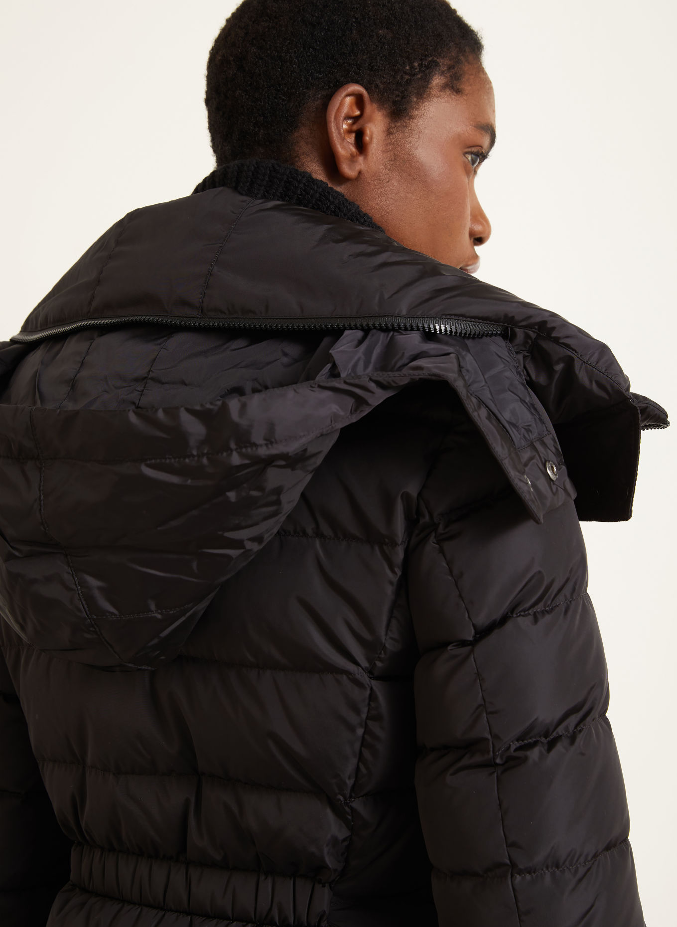 MONCLER FLAMMETTE Down coat: BLACK