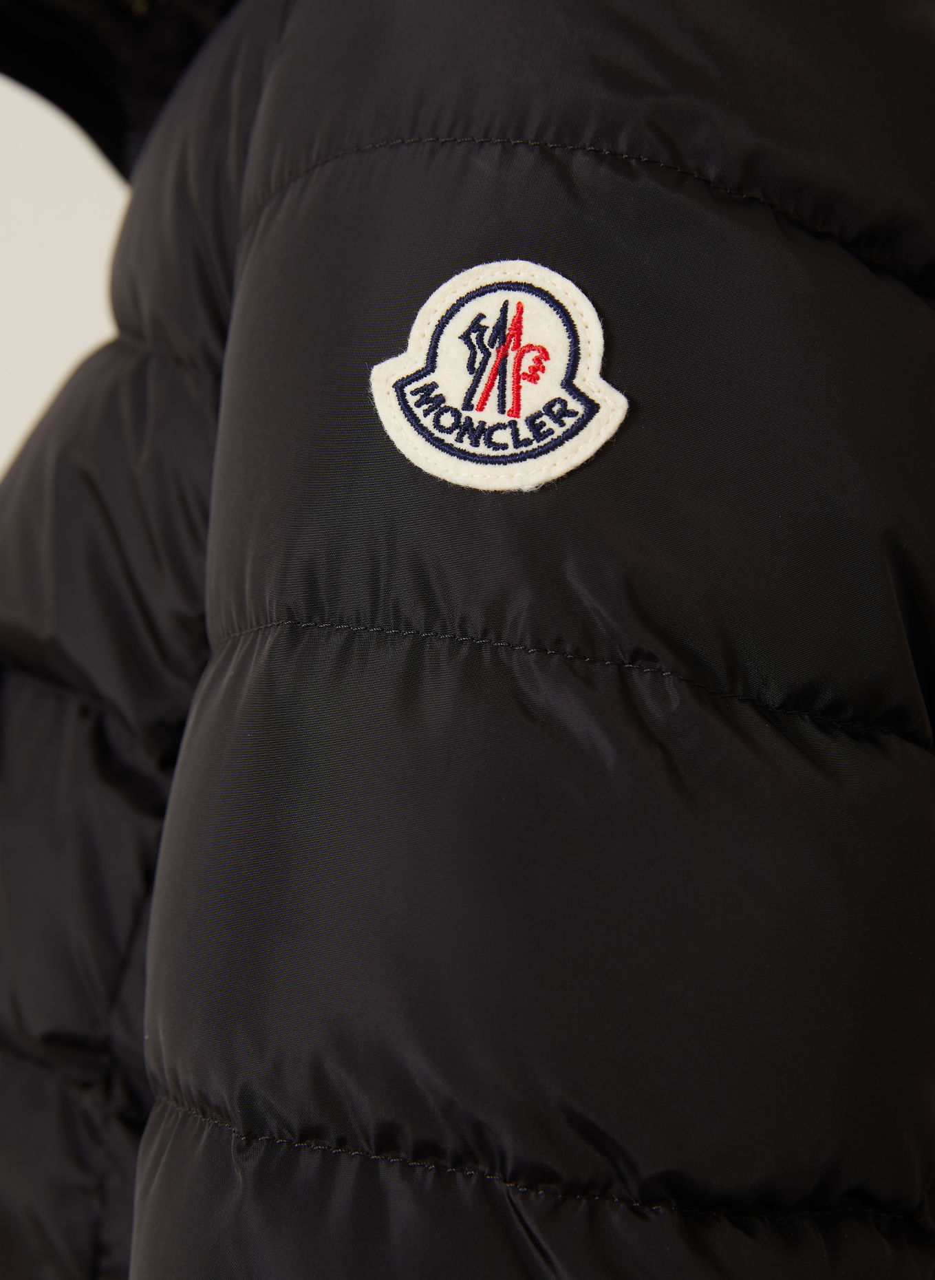 MONCLER FLAMMETTE Down coat: BLACK