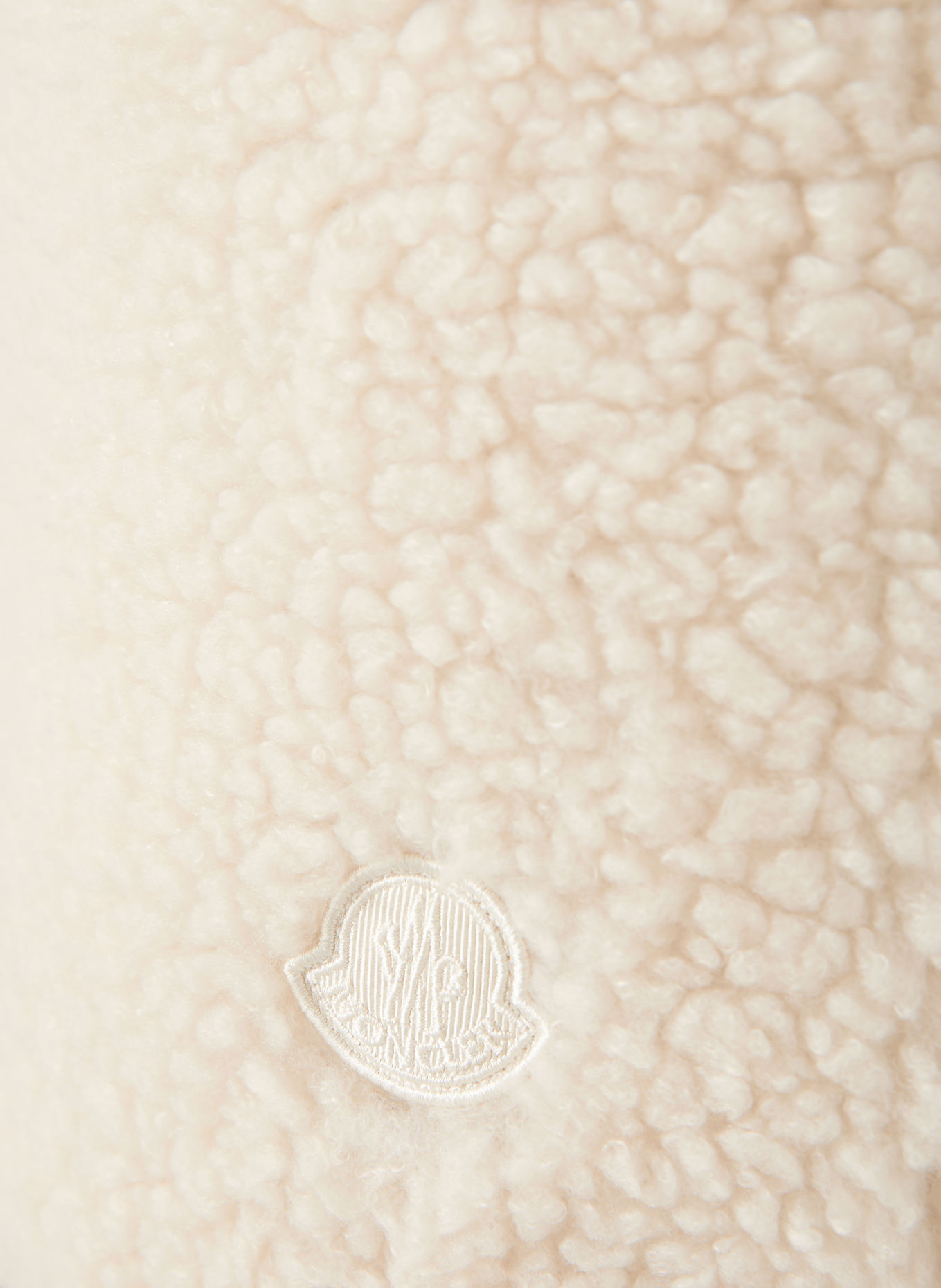 MONCLER Teddyfell-Rock: ECRU