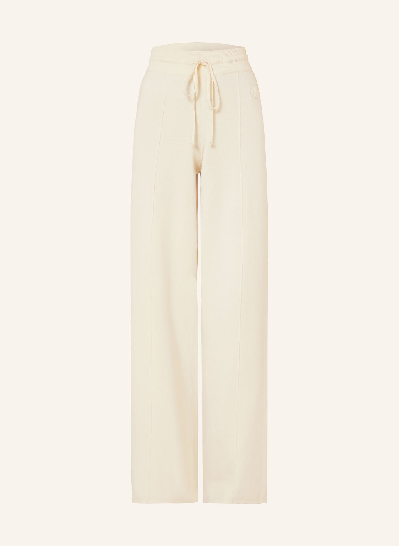 MONCLER Pantalon en maille: ÉCRU