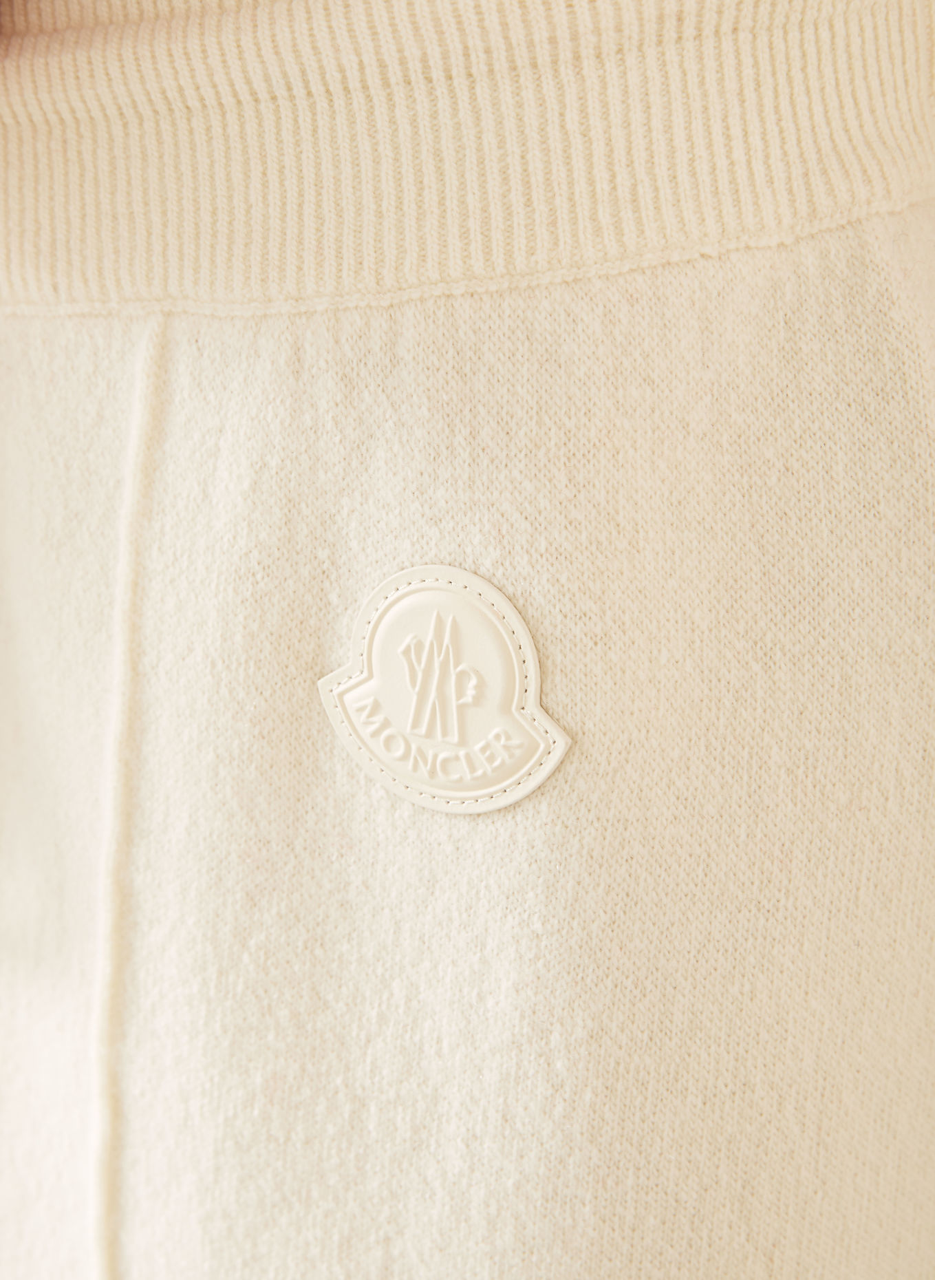 MONCLER Pantalon en maille: ÉCRU