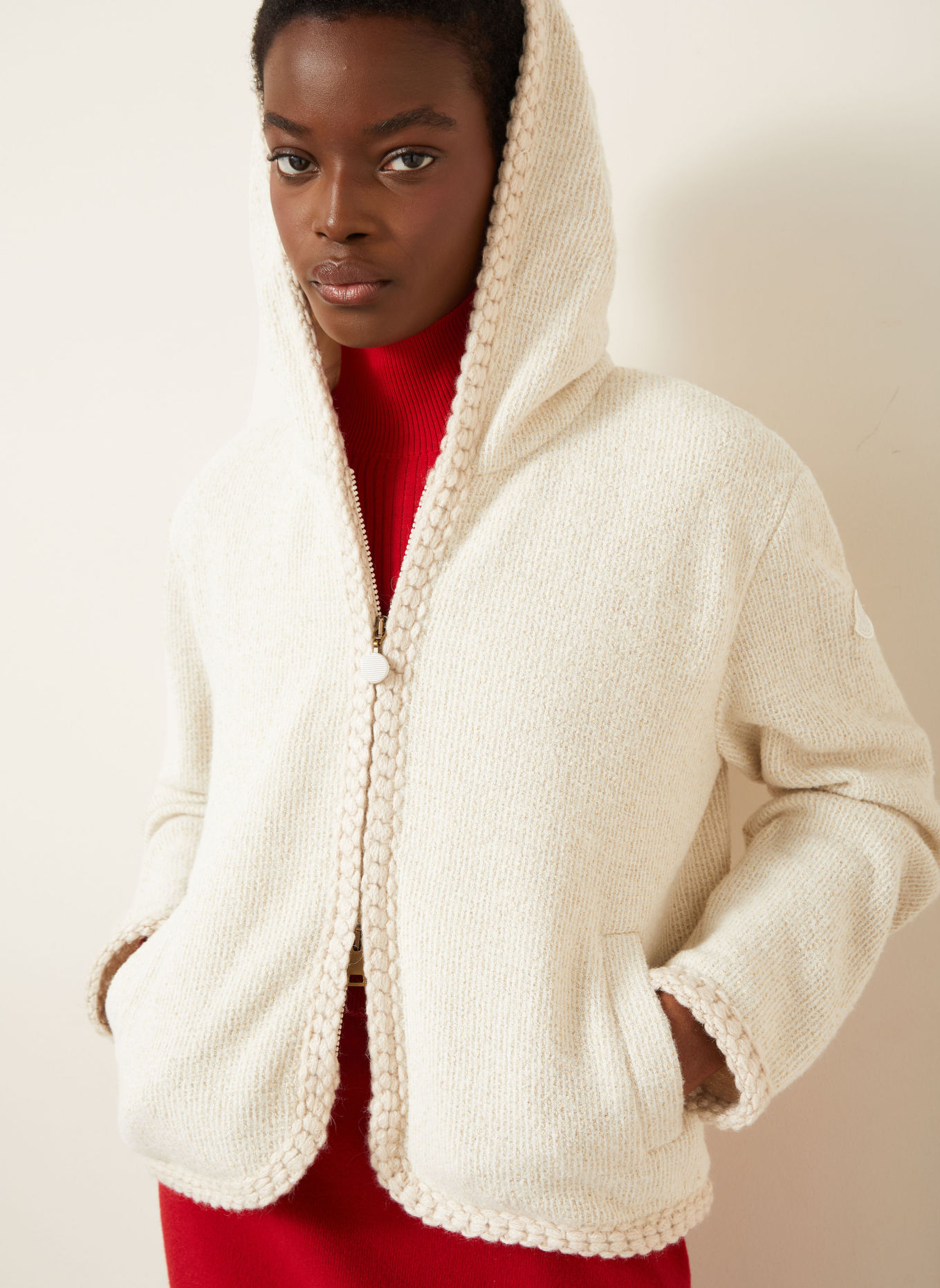 MONCLER Gilet: BEIGE