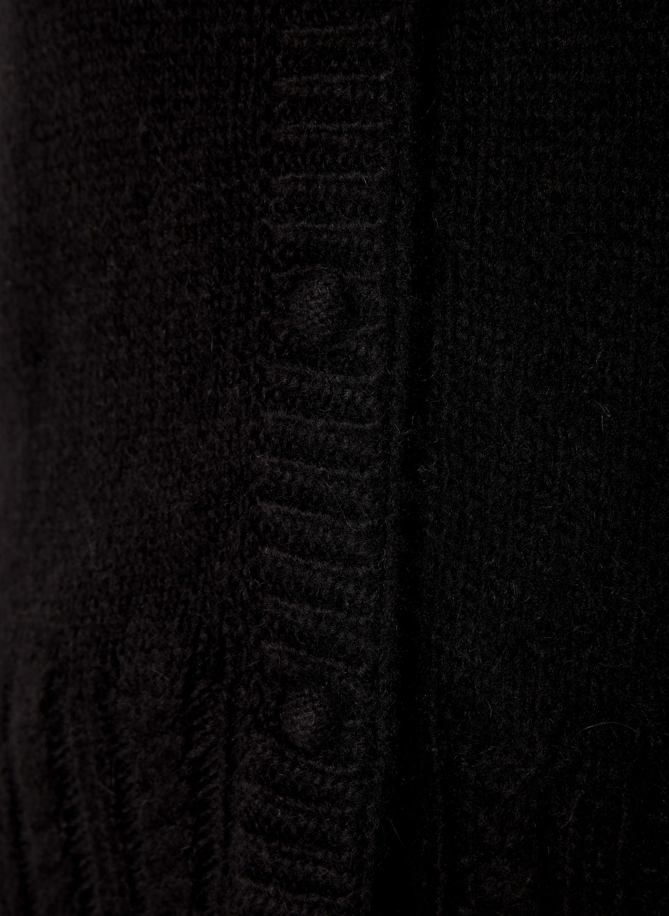 MONCLER Vest met alpaca: ZWART
