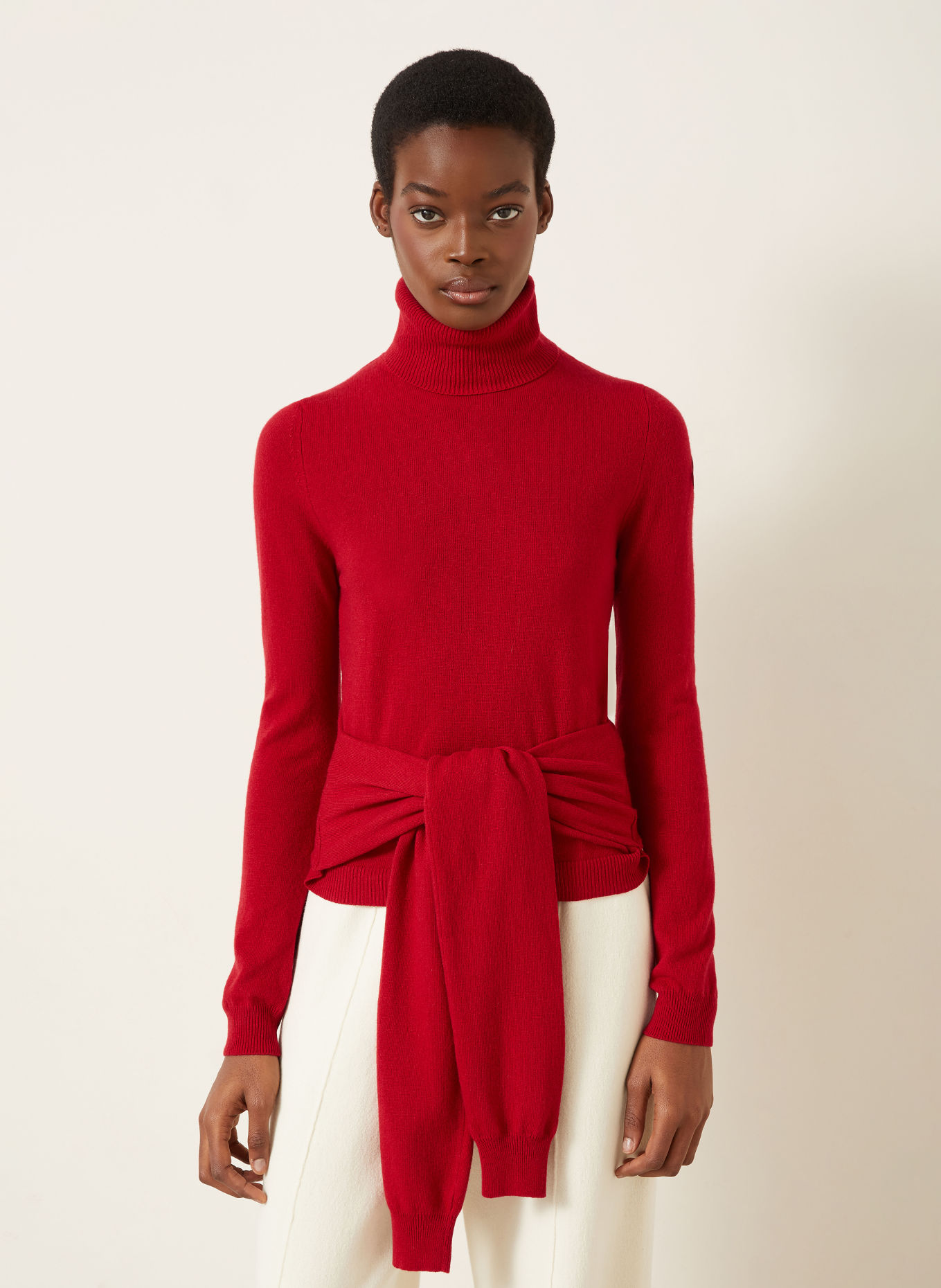 MONCLER Pull à col roulé: ROUGE