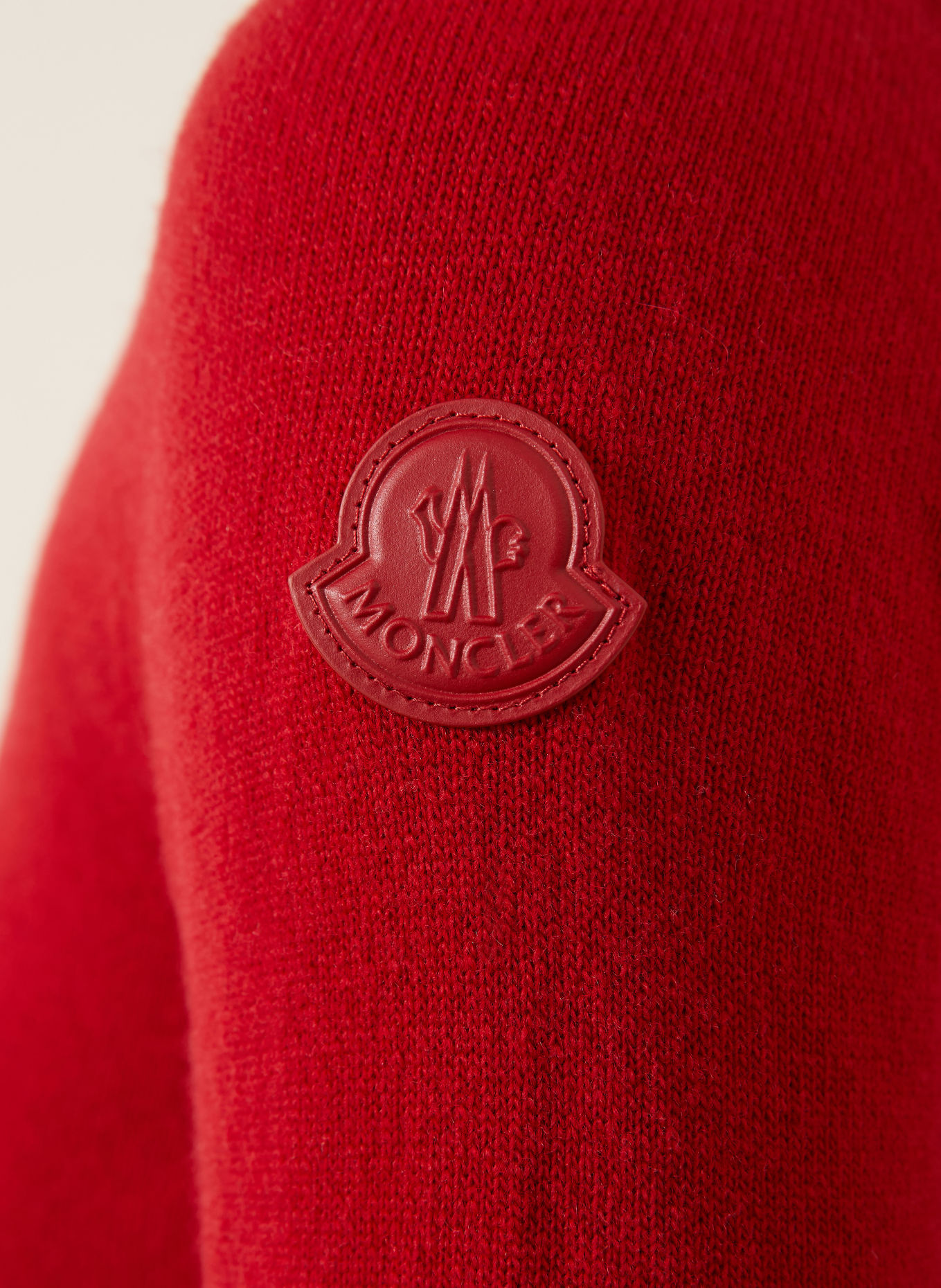 MONCLER Pull à col roulé: ROUGE
