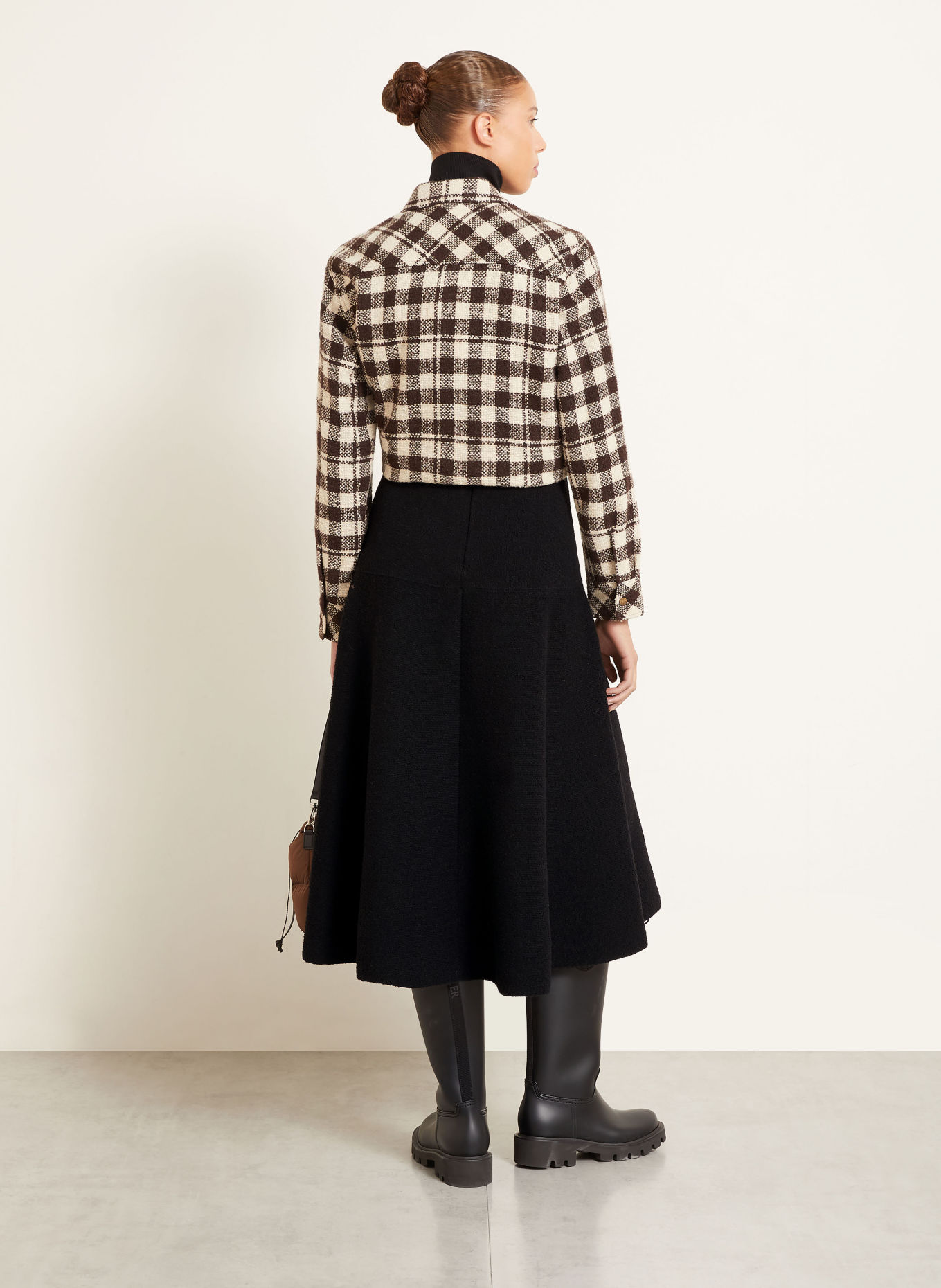 MONCLER Knit skirt: BLACK