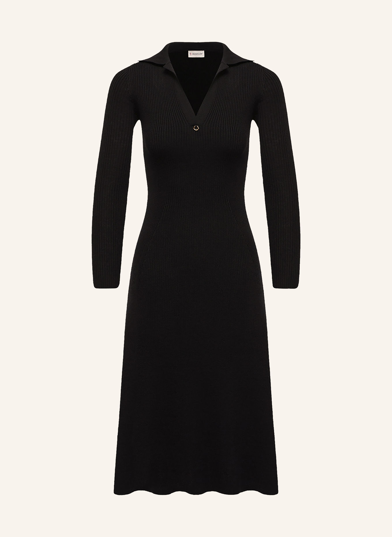 MONCLER Robe en maille: BLEU FONCÉ