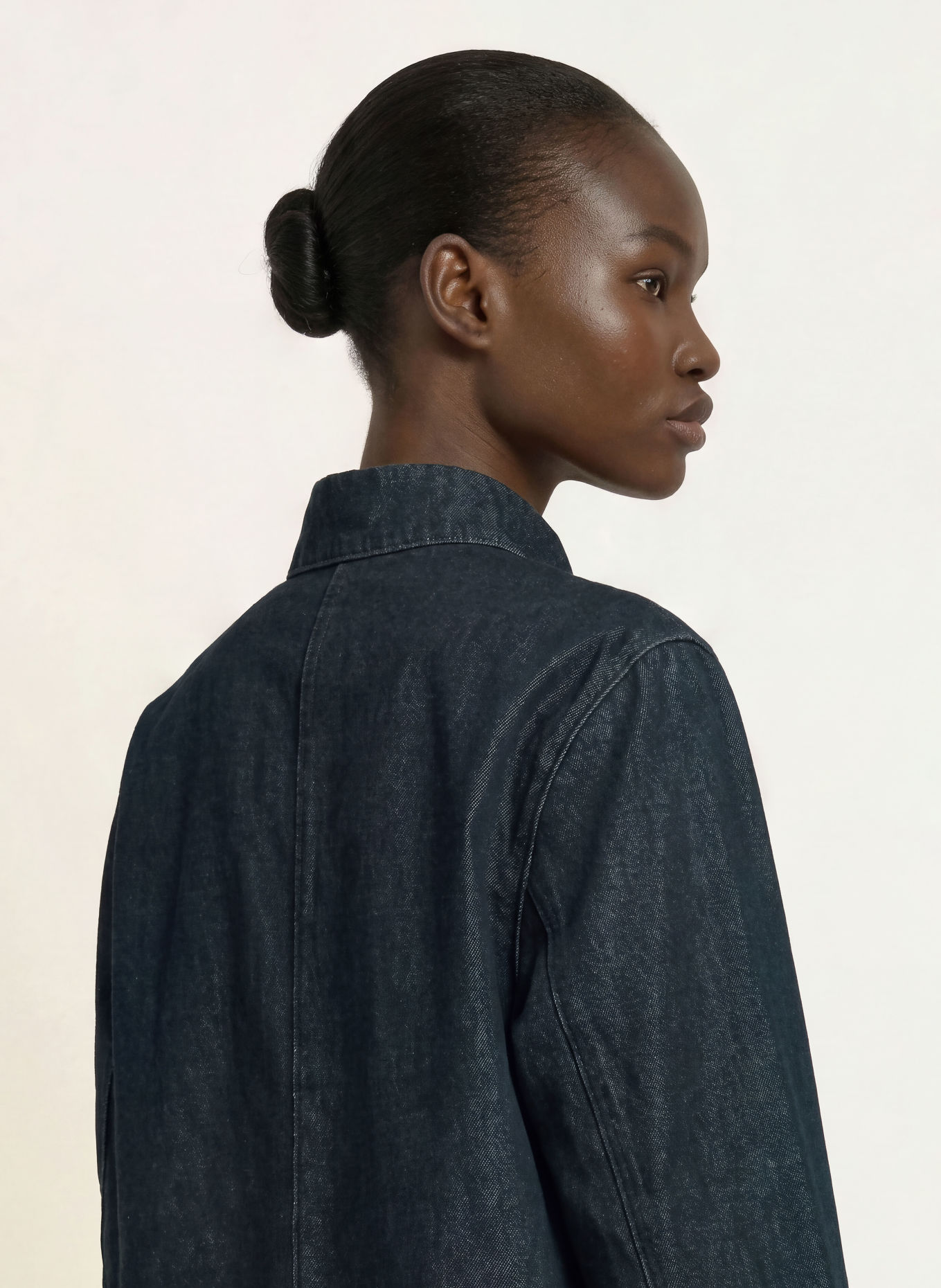 soeur LESLIE Denim blouse: DARK BLUE