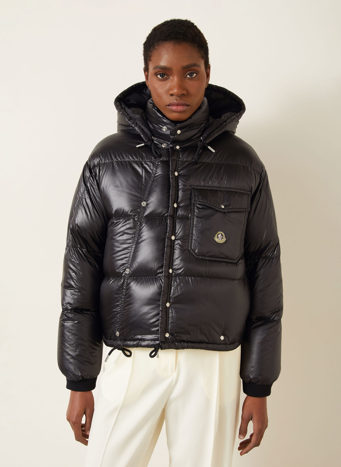 MONCLER KARAKORUM Down Jacket with Detachable Hood: BLACK