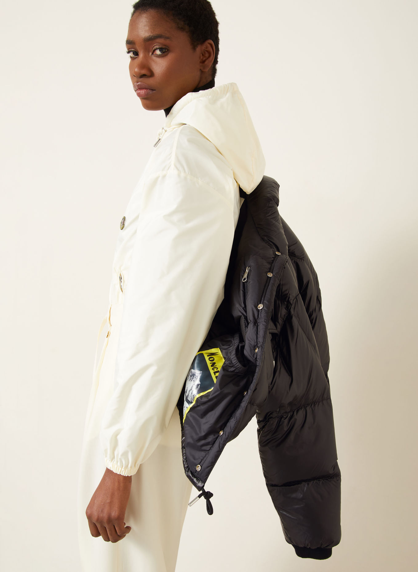 MONCLER KARAKORUM Down Jacket with Detachable Hood: BLACK